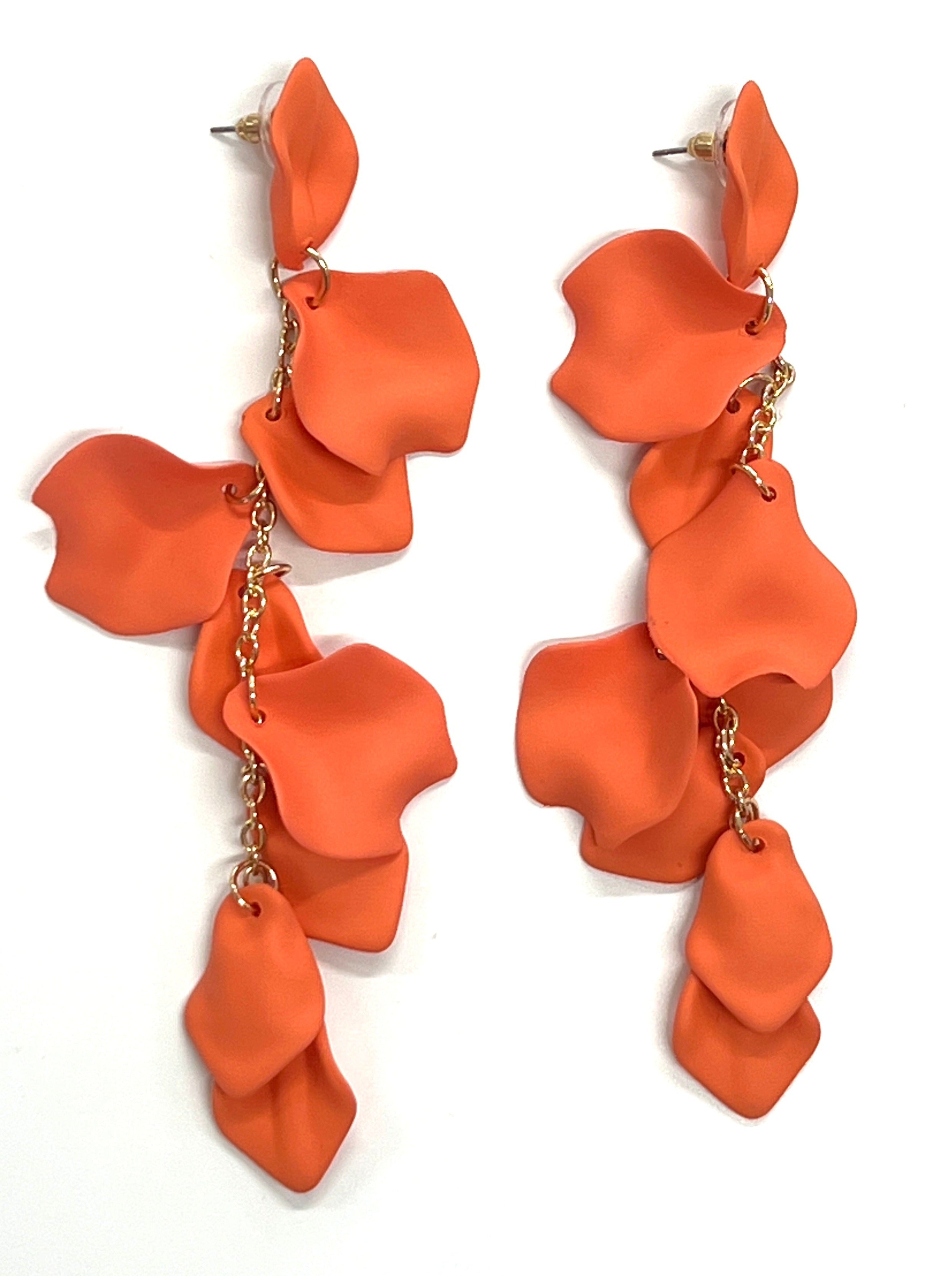 Pendientes pétalos cascada