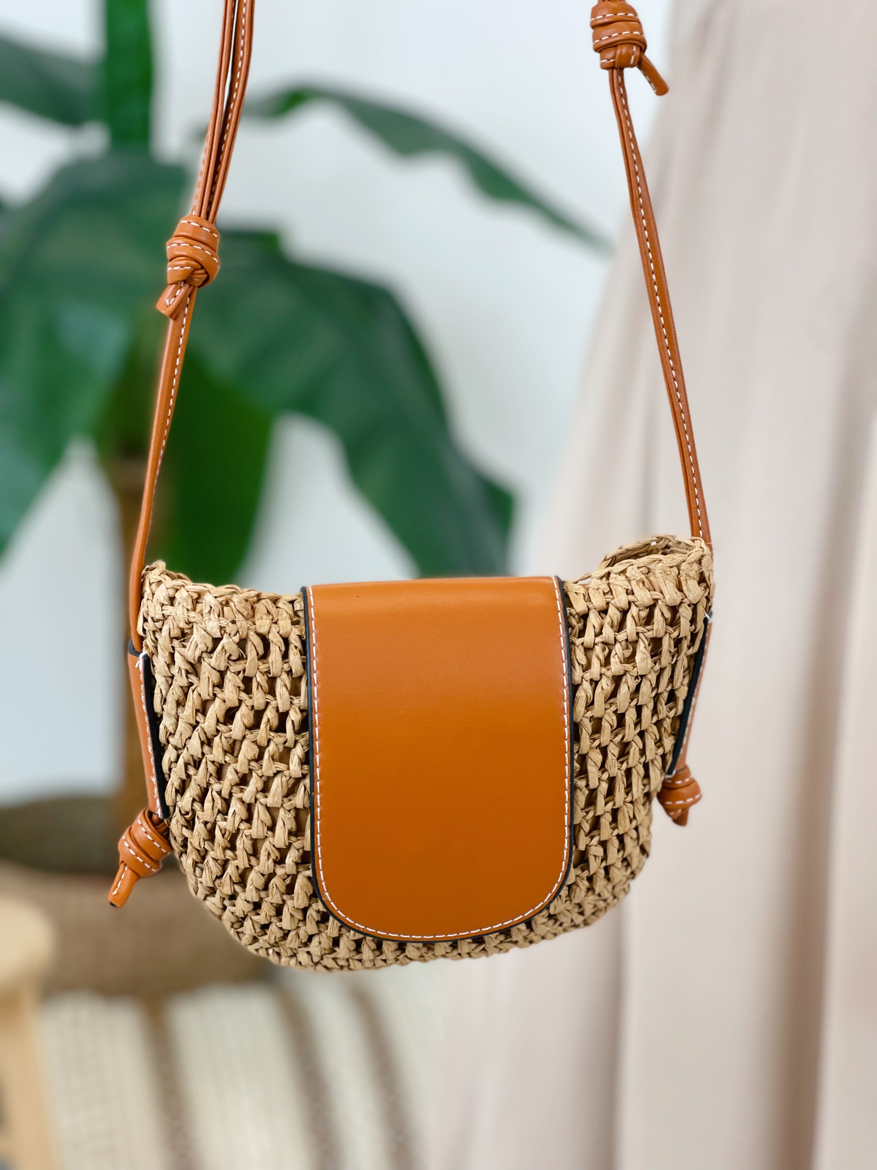 Bolso de rafia solapa - Zebra&Maduixa®