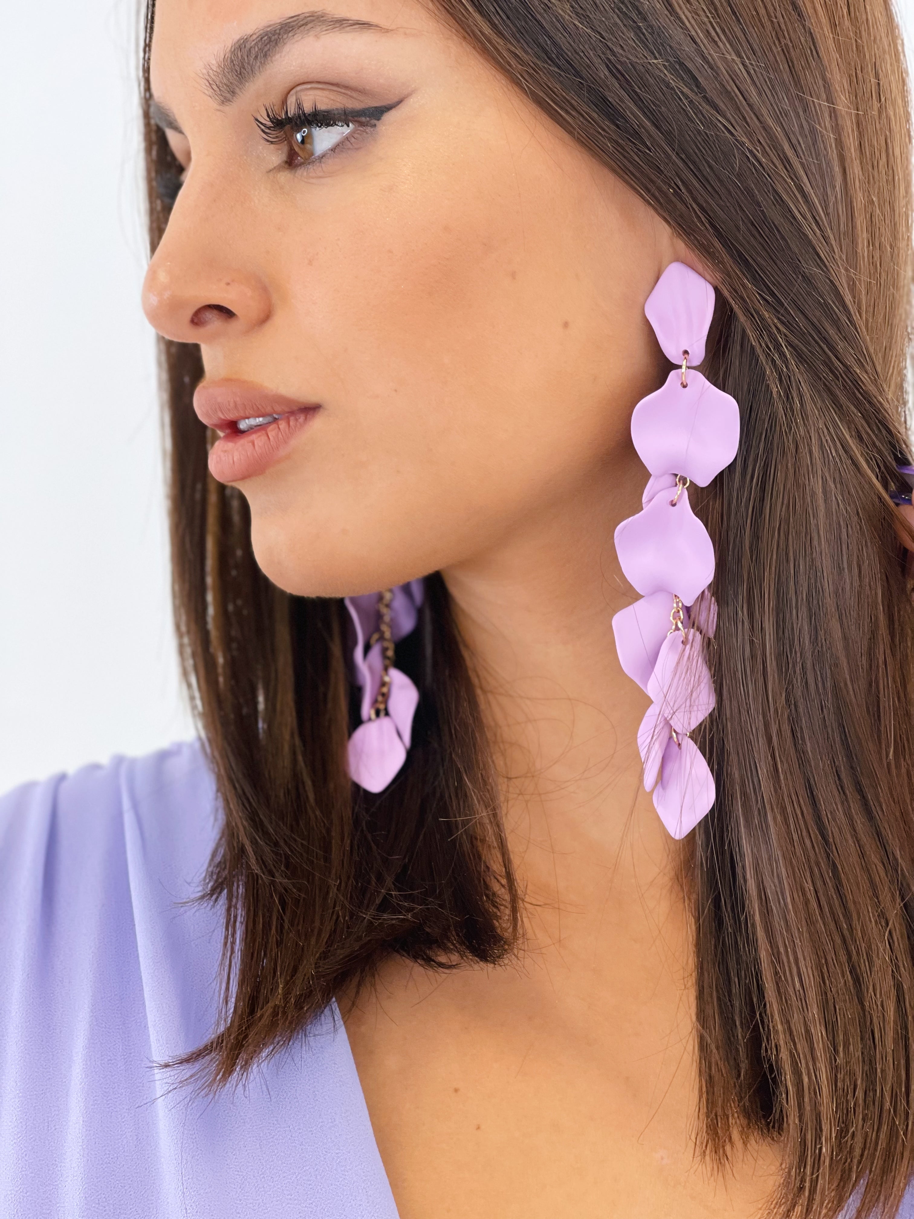 Pendientes pétalos cascada