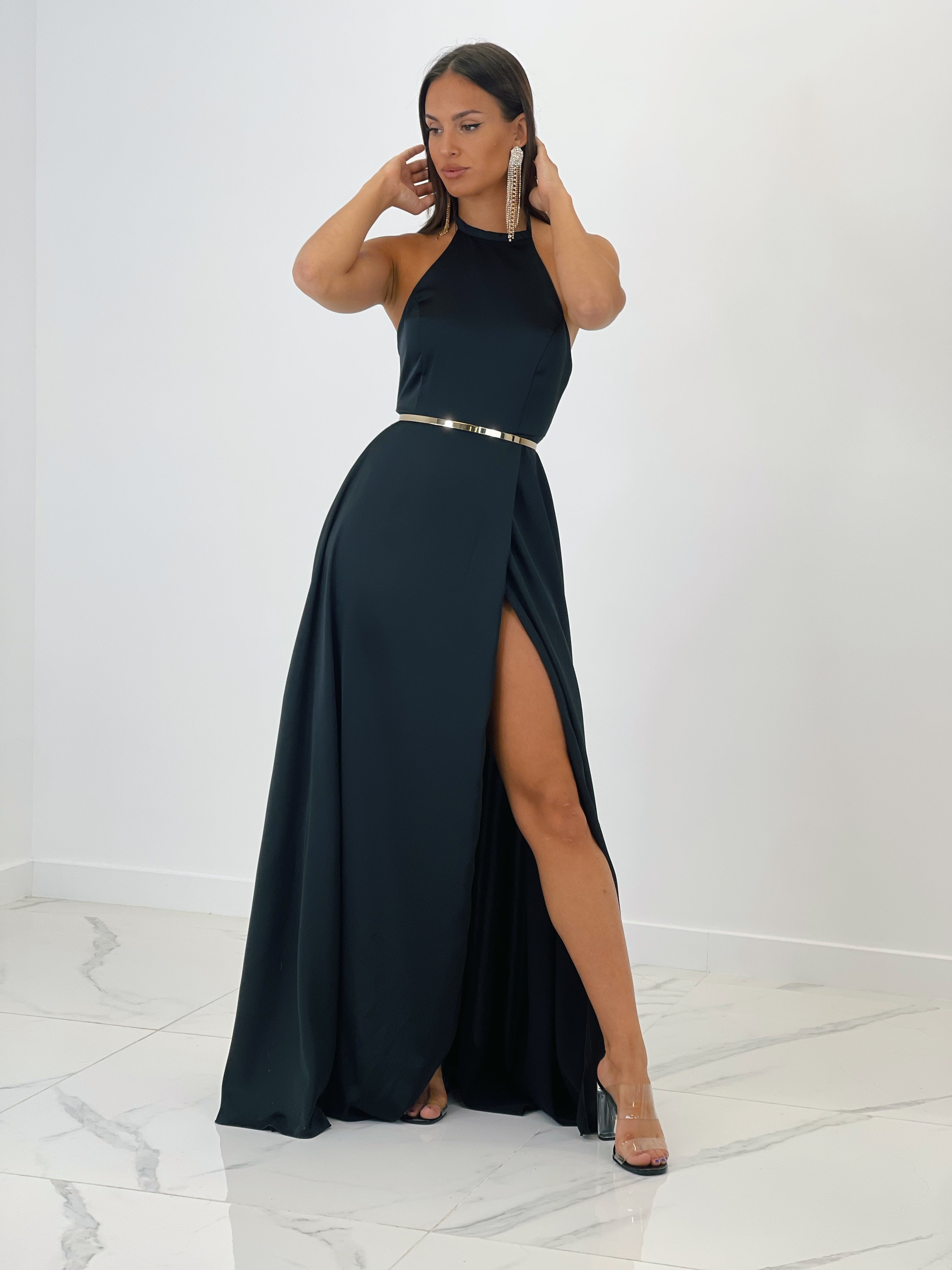 Vestido largo satén Silvia - Zebra&Maduixa®