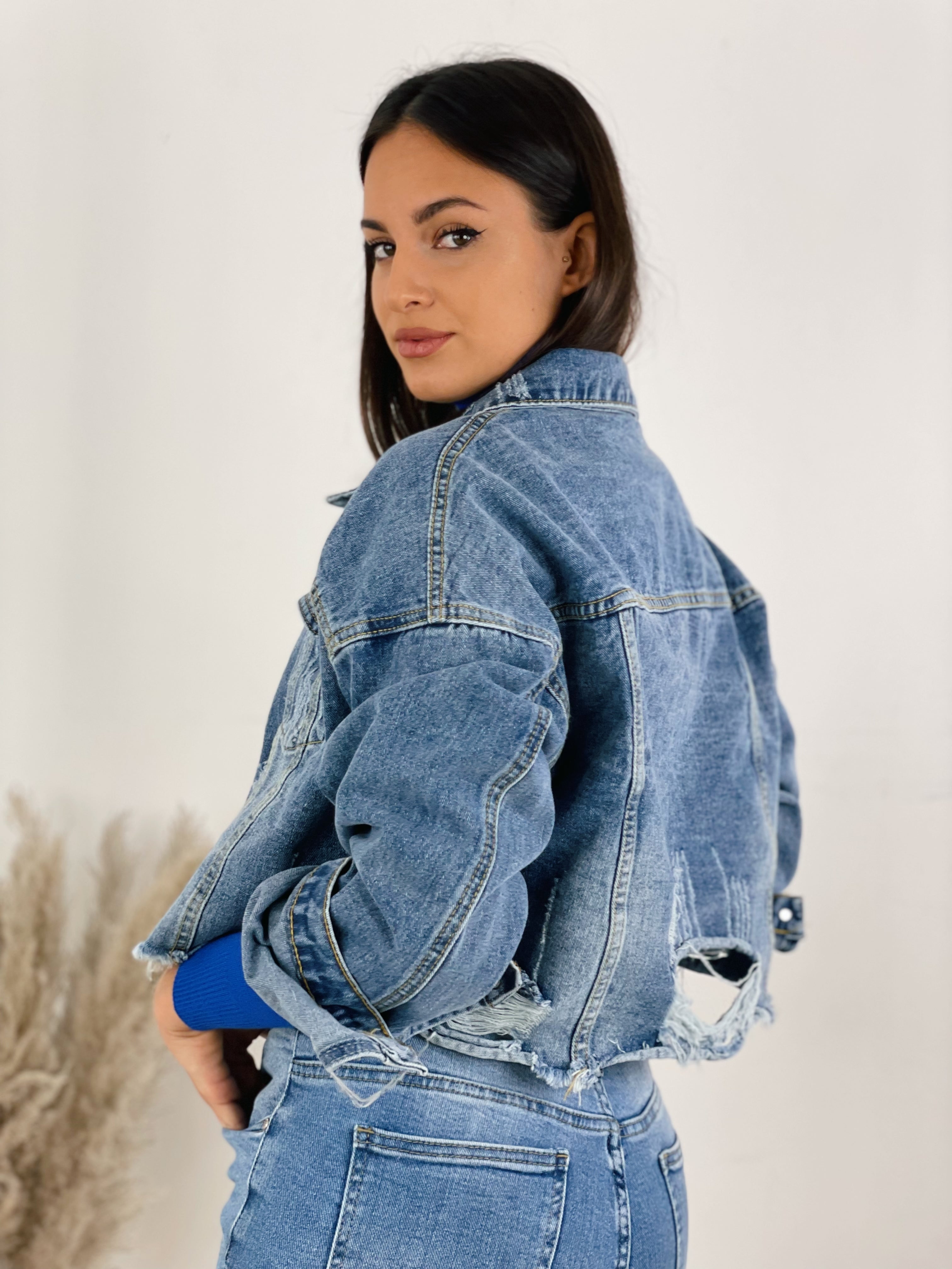 Cazadora Denim Cropped - Zebra&Maduixa®