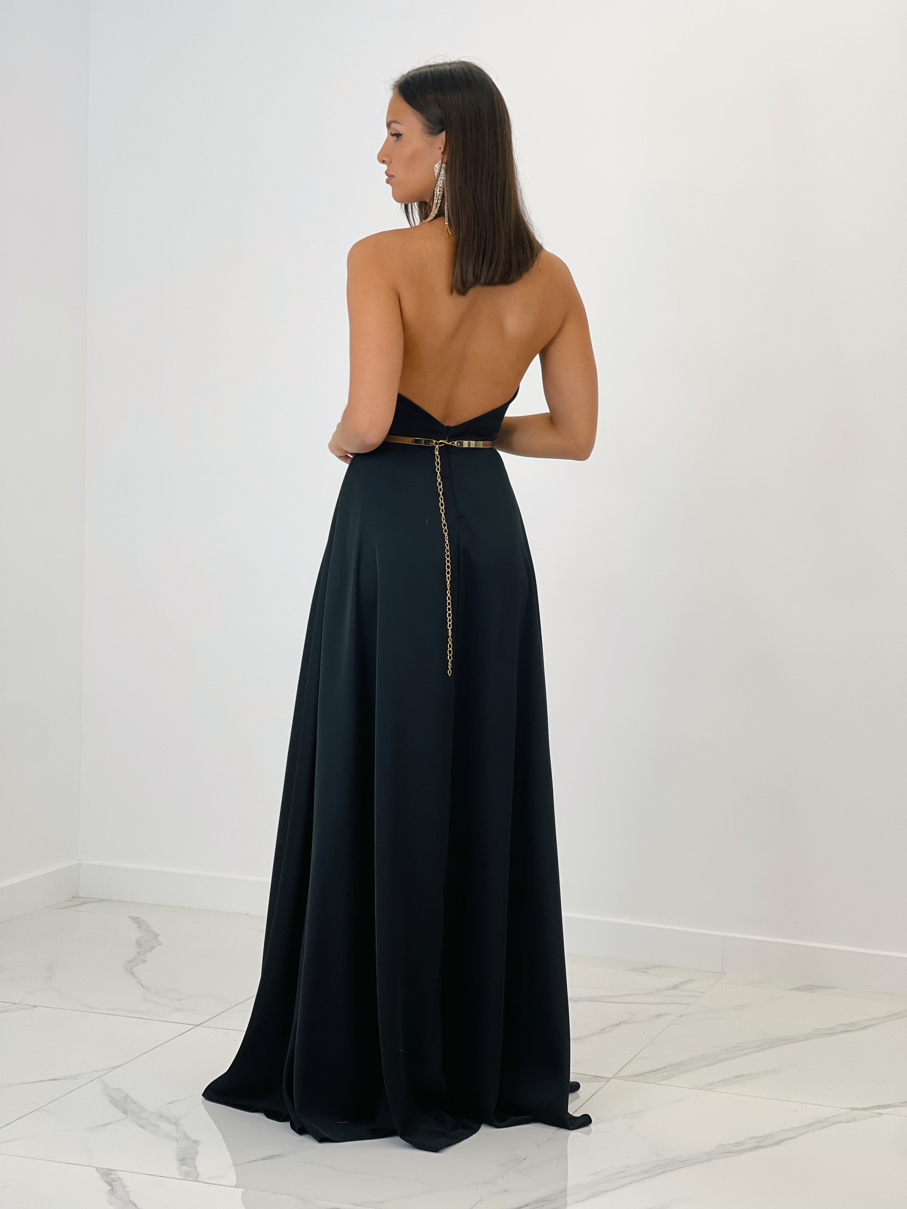 Vestido largo satén Silvia - Zebra&Maduixa®