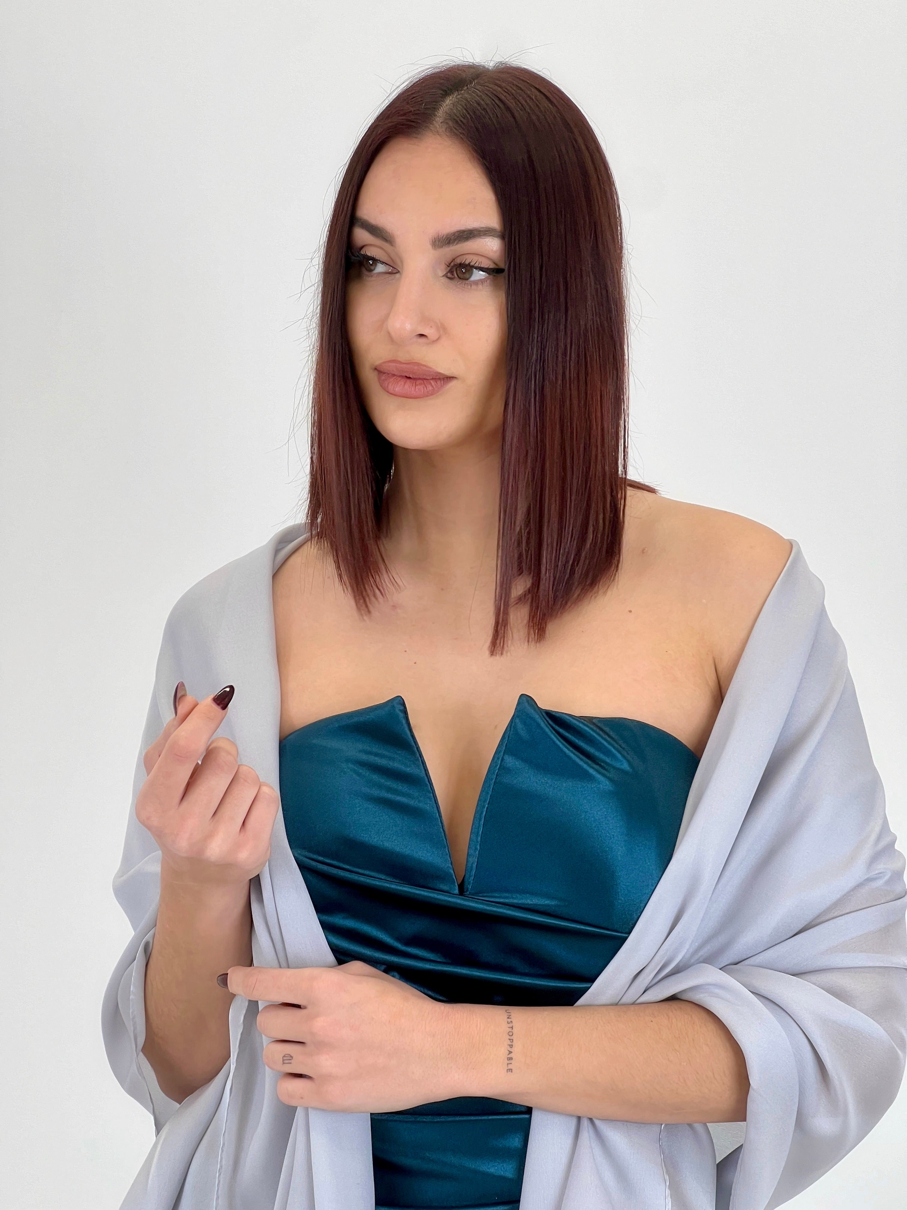 Vestido midi palabra de honor - Zebra&Maduixa®