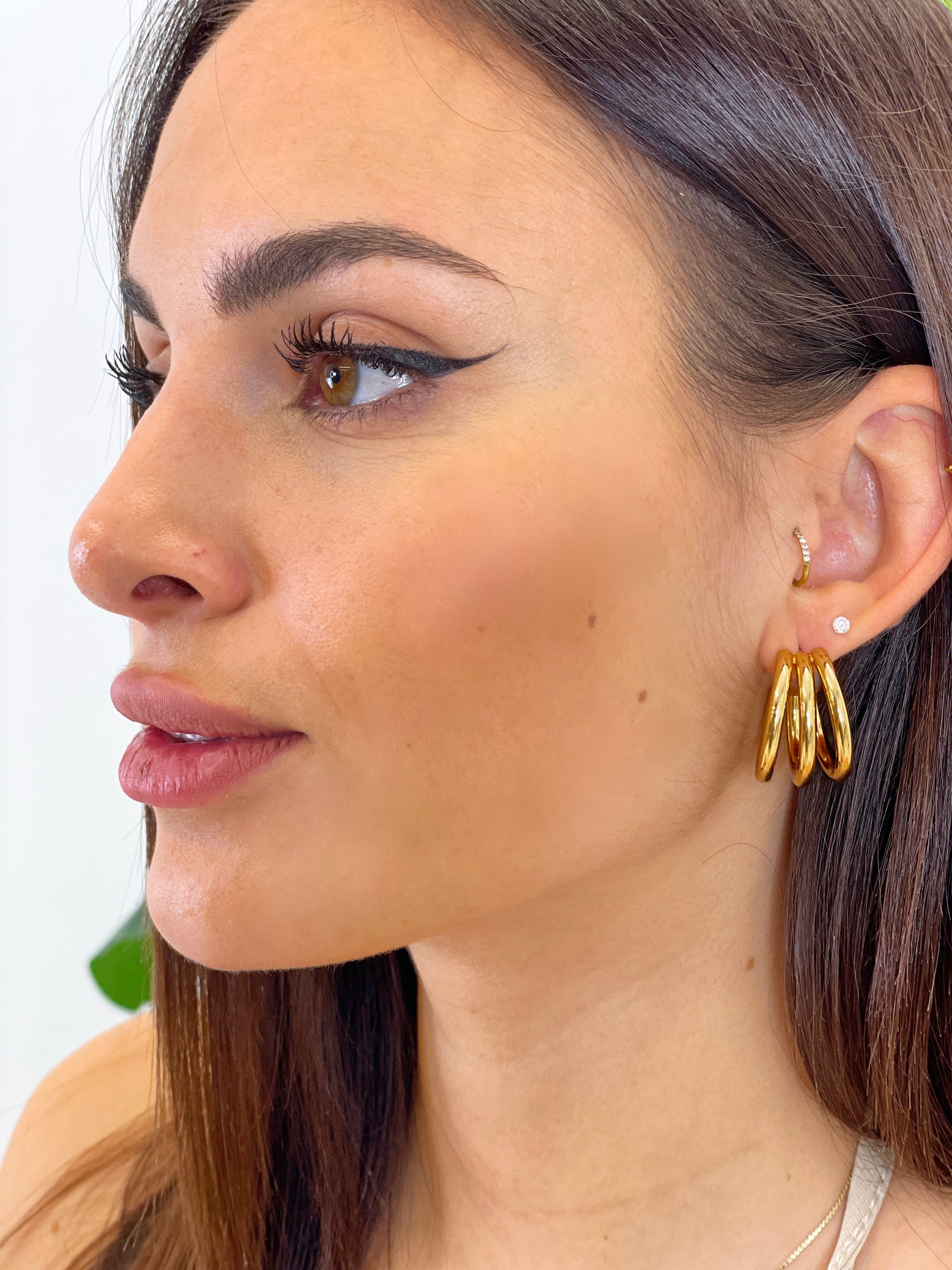 Pendientes triple aros