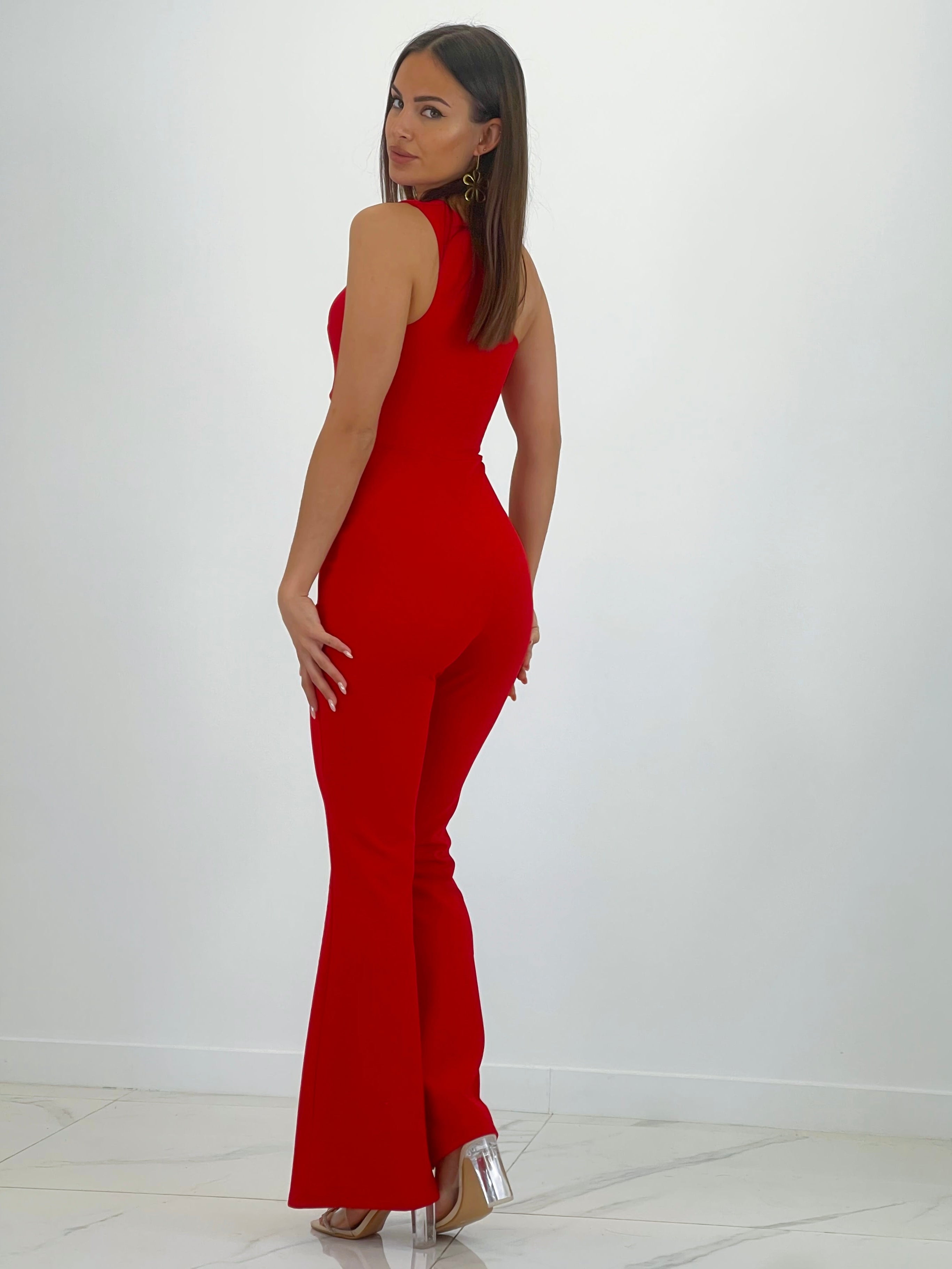 Asymmetrical cut out jumpsuit