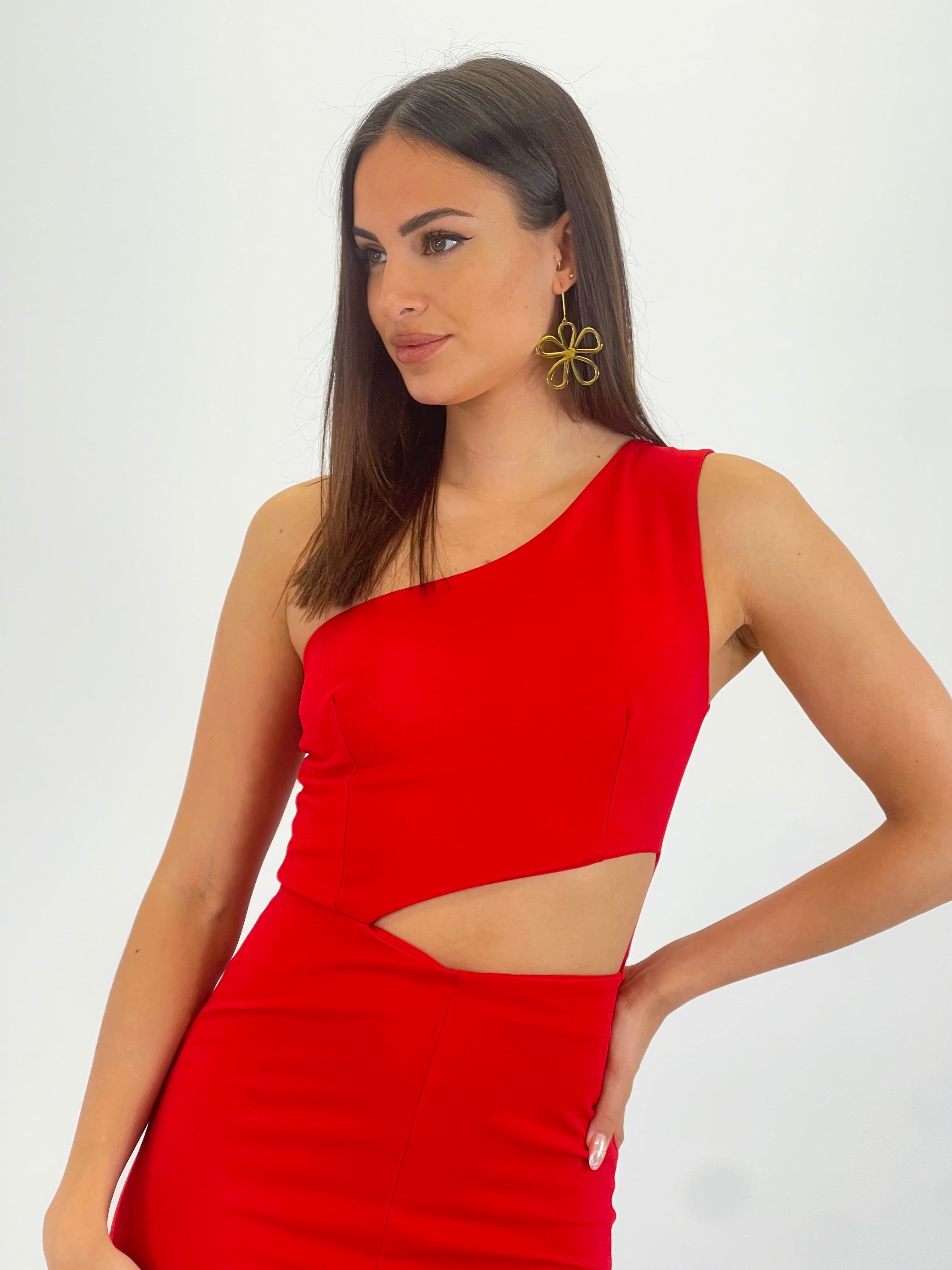 Asymmetrical cut out jumpsuit