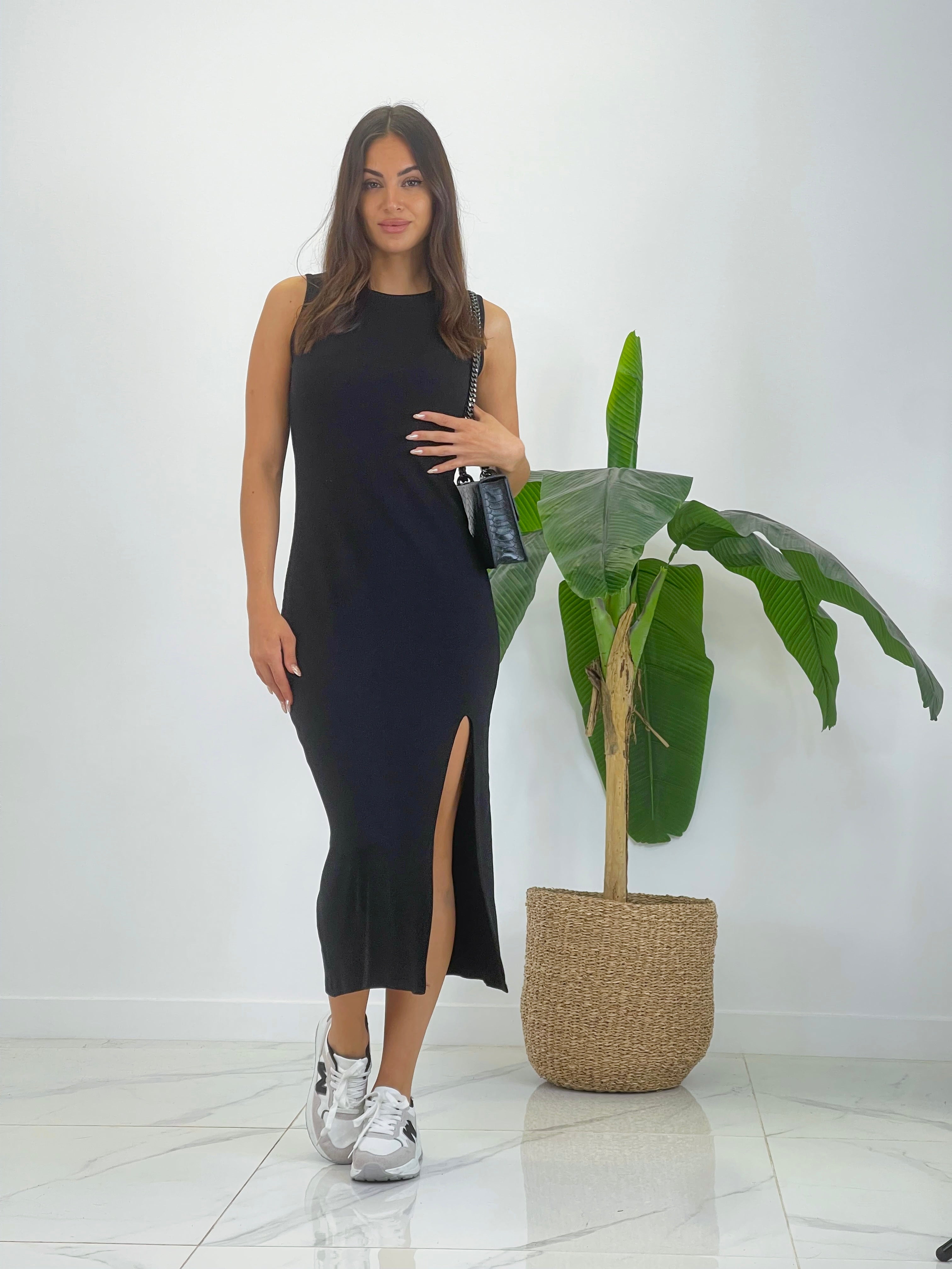 Vestido midi de canalé - Zebra&Maduixa®