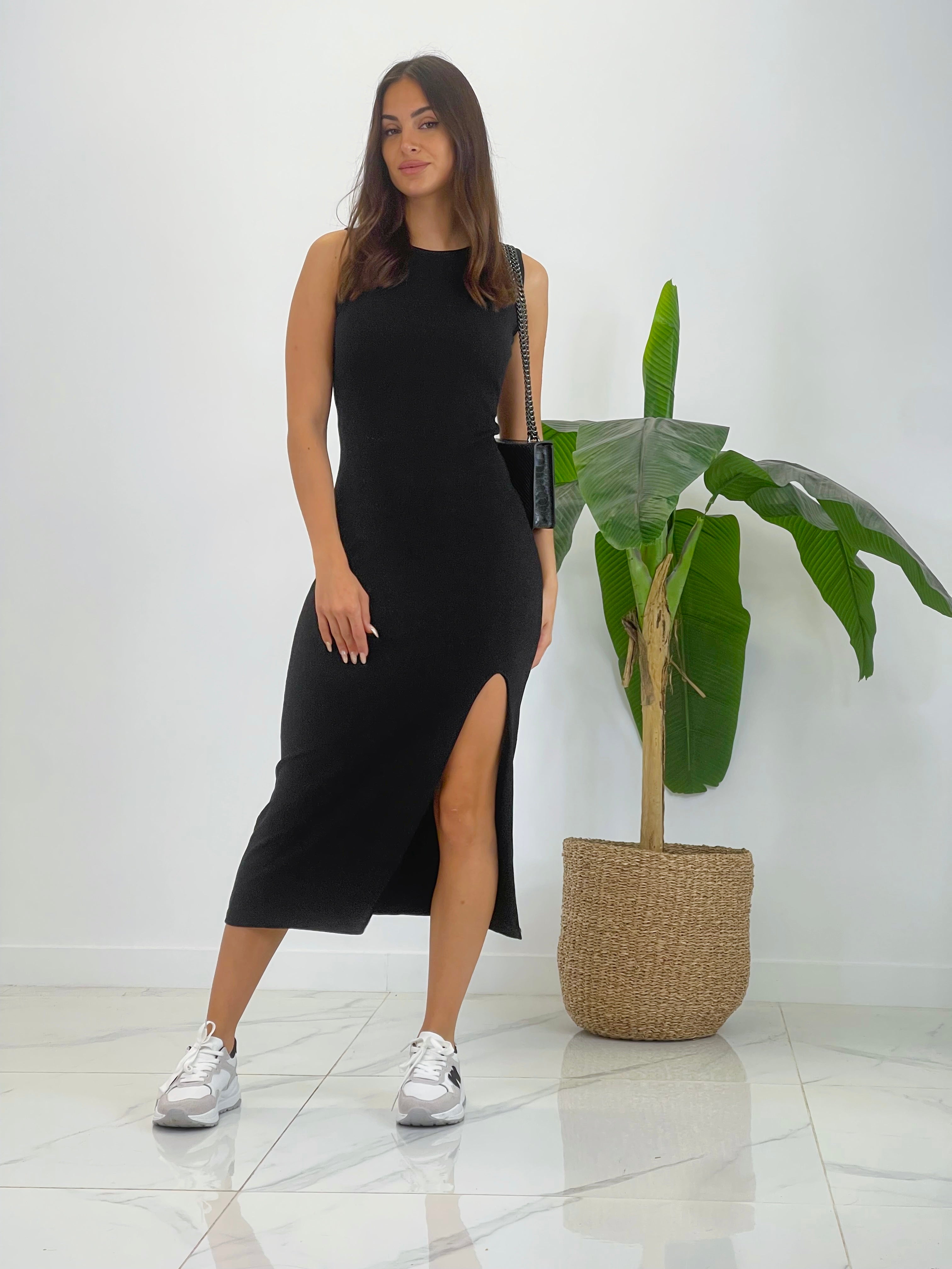 Vestido midi de canalé - Zebra&Maduixa®