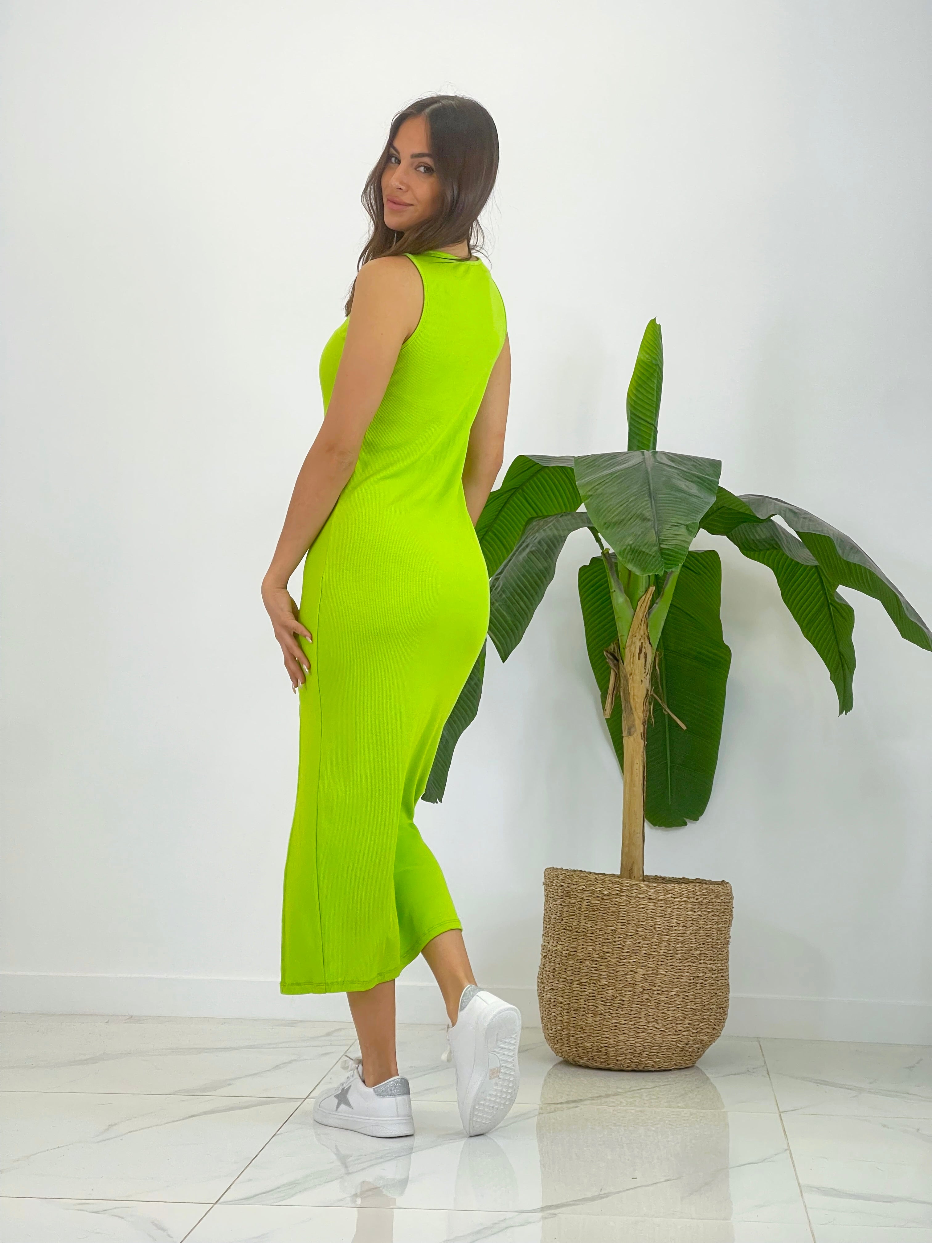 Vestido midi de canalé - Zebra&Maduixa®