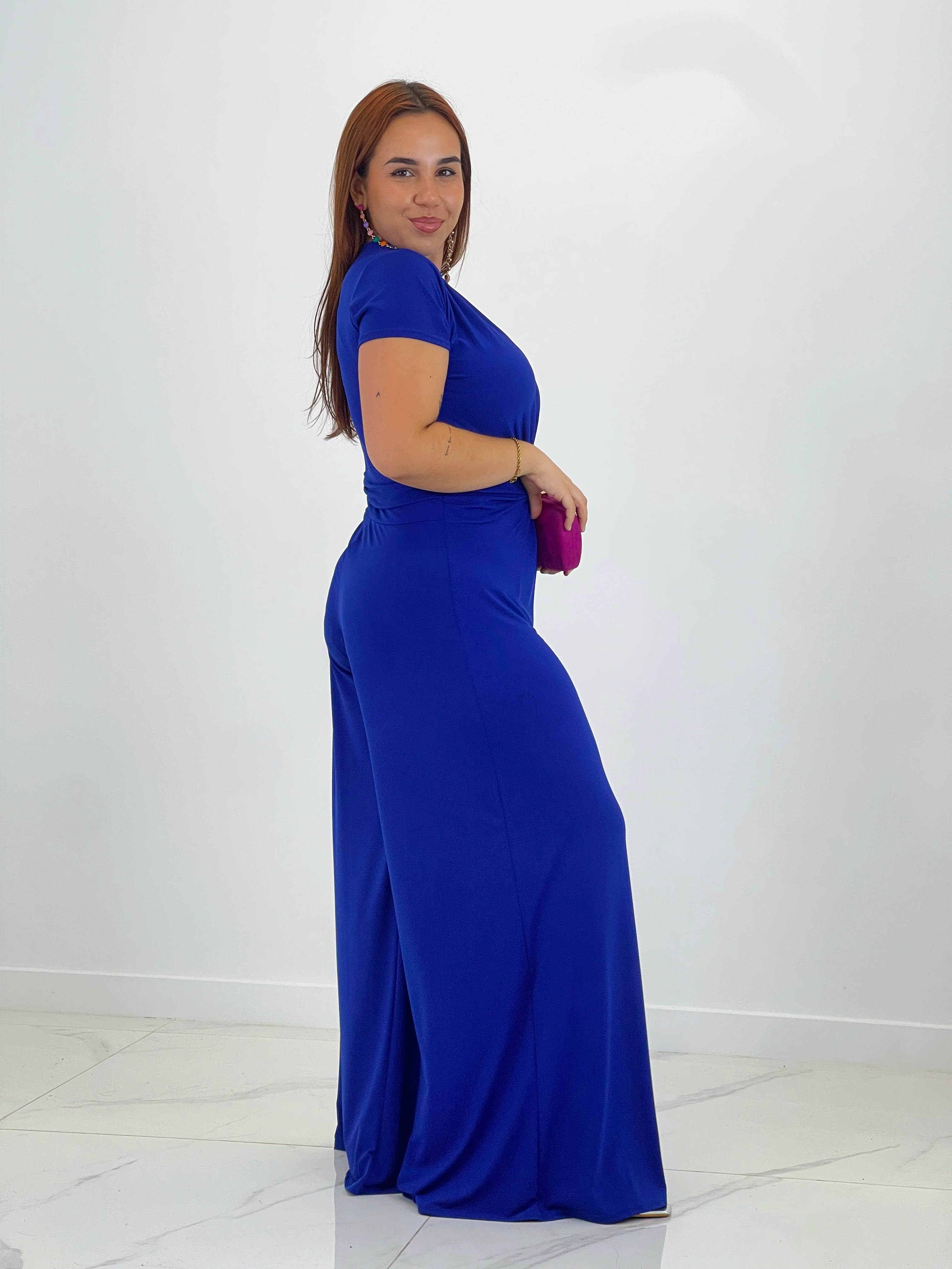 Mono fruncido manga corta