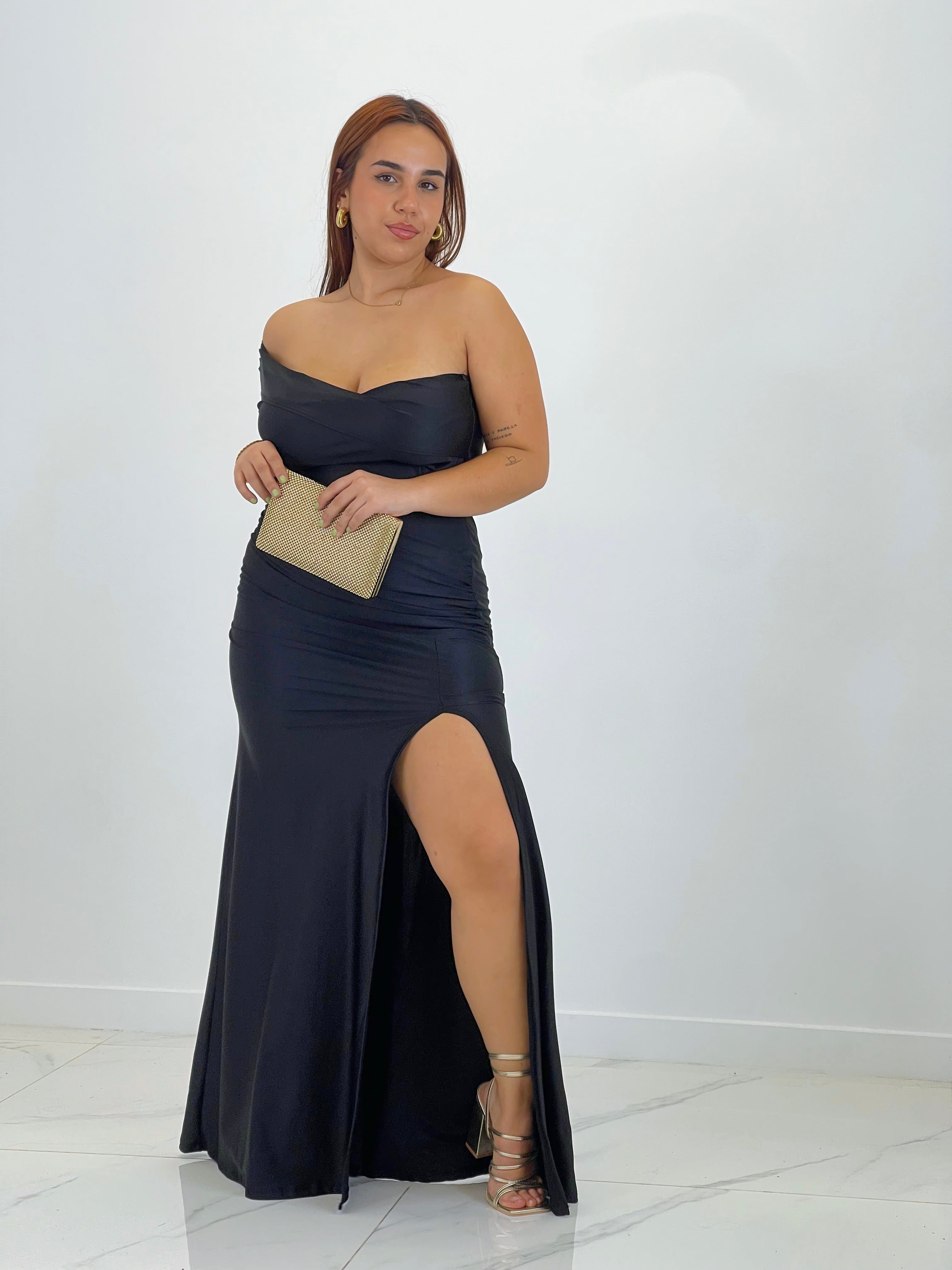 Vestido satinado Grace Plus size