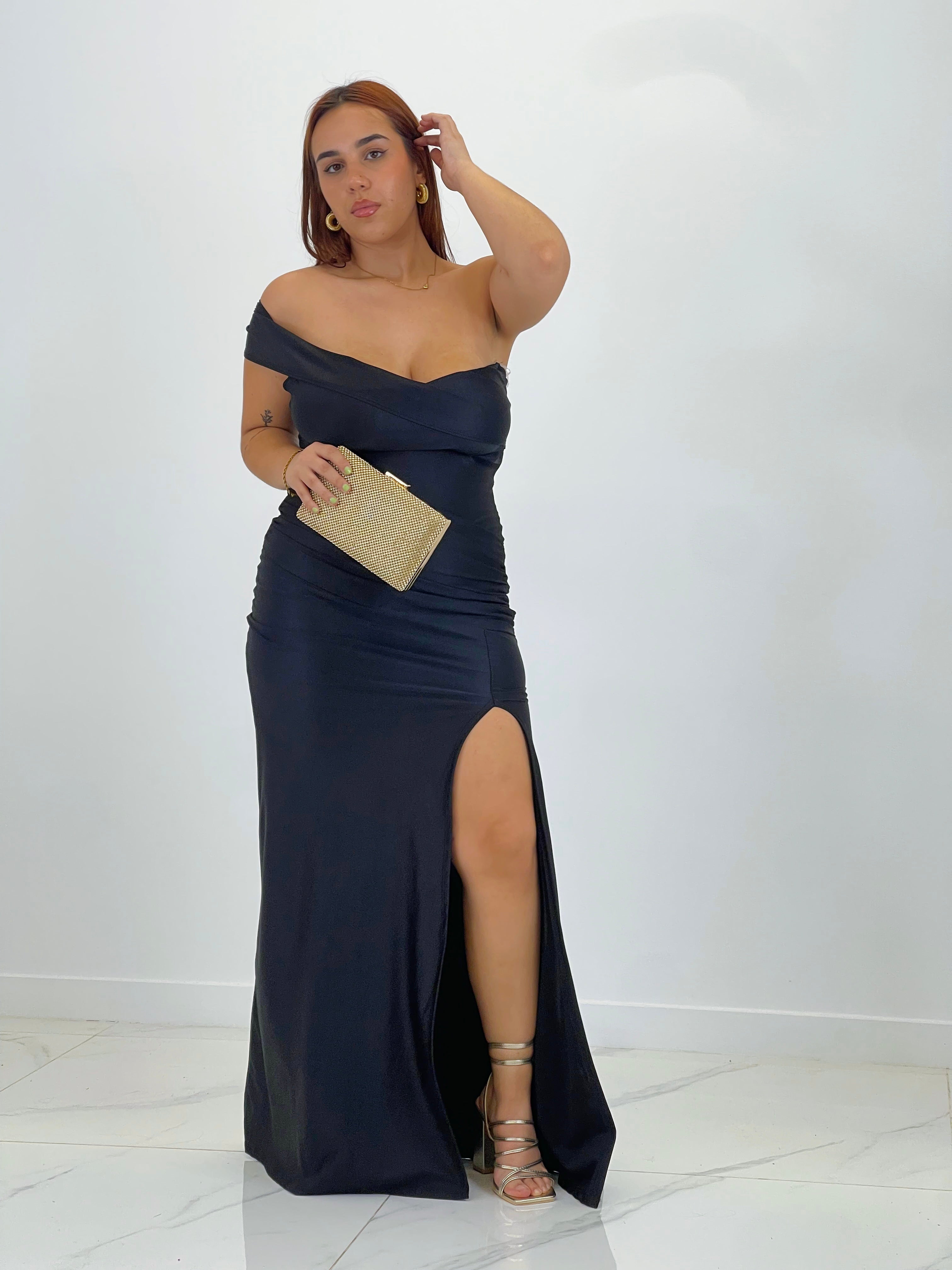 Vestido satinado Grace Plus size