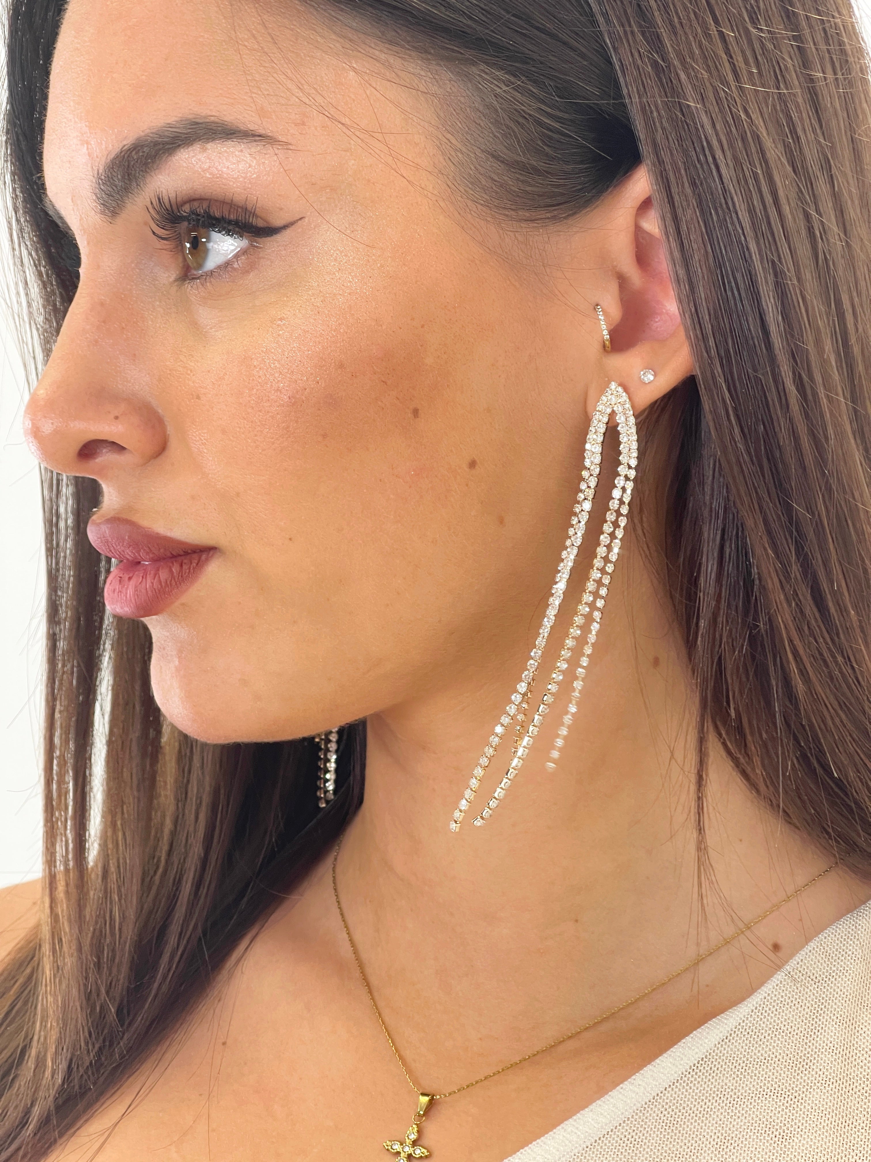 Pendientes arco pedrería