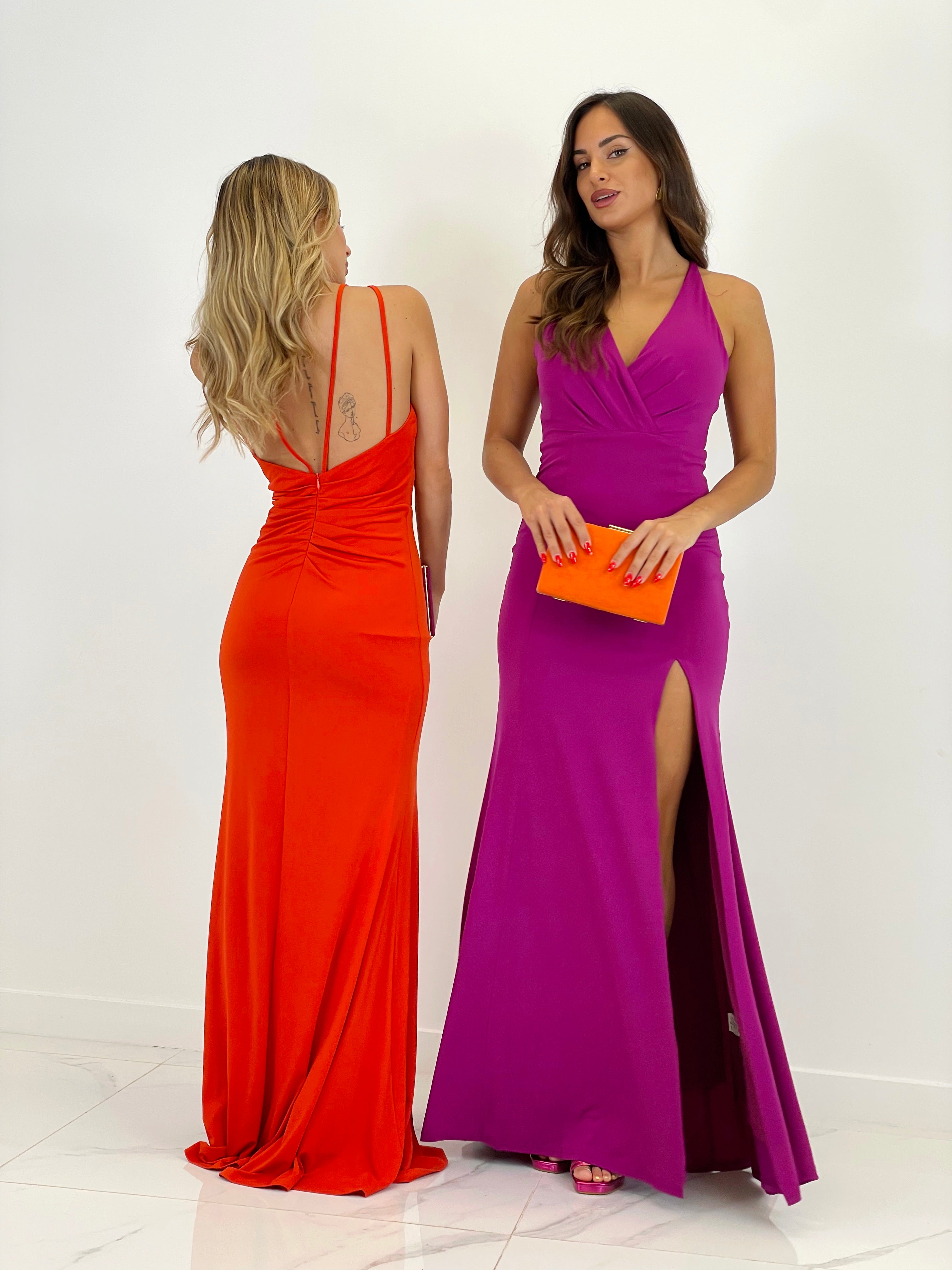 Vestido halter ceremonia Dionisia