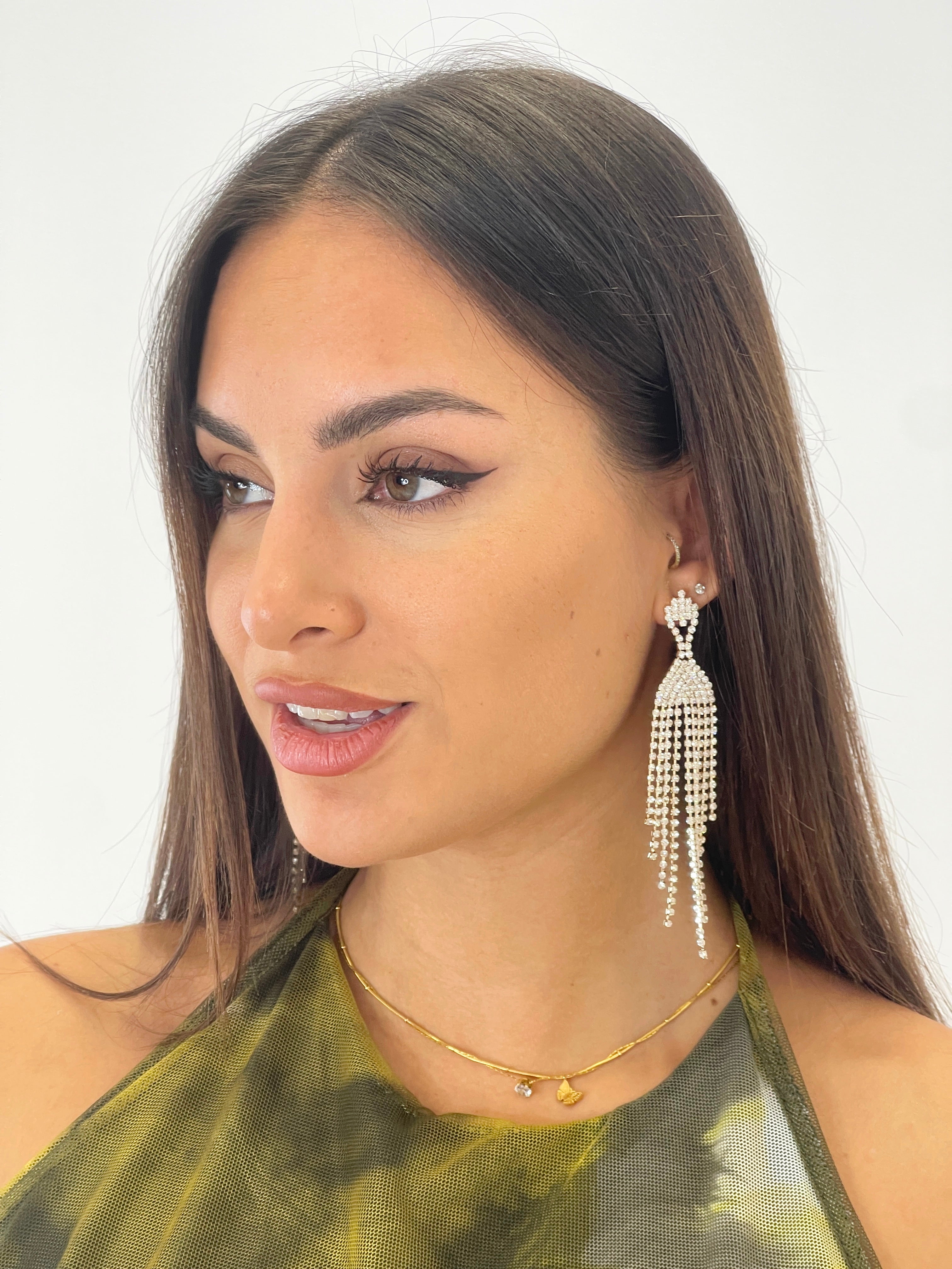 Pendientes figura pedrería