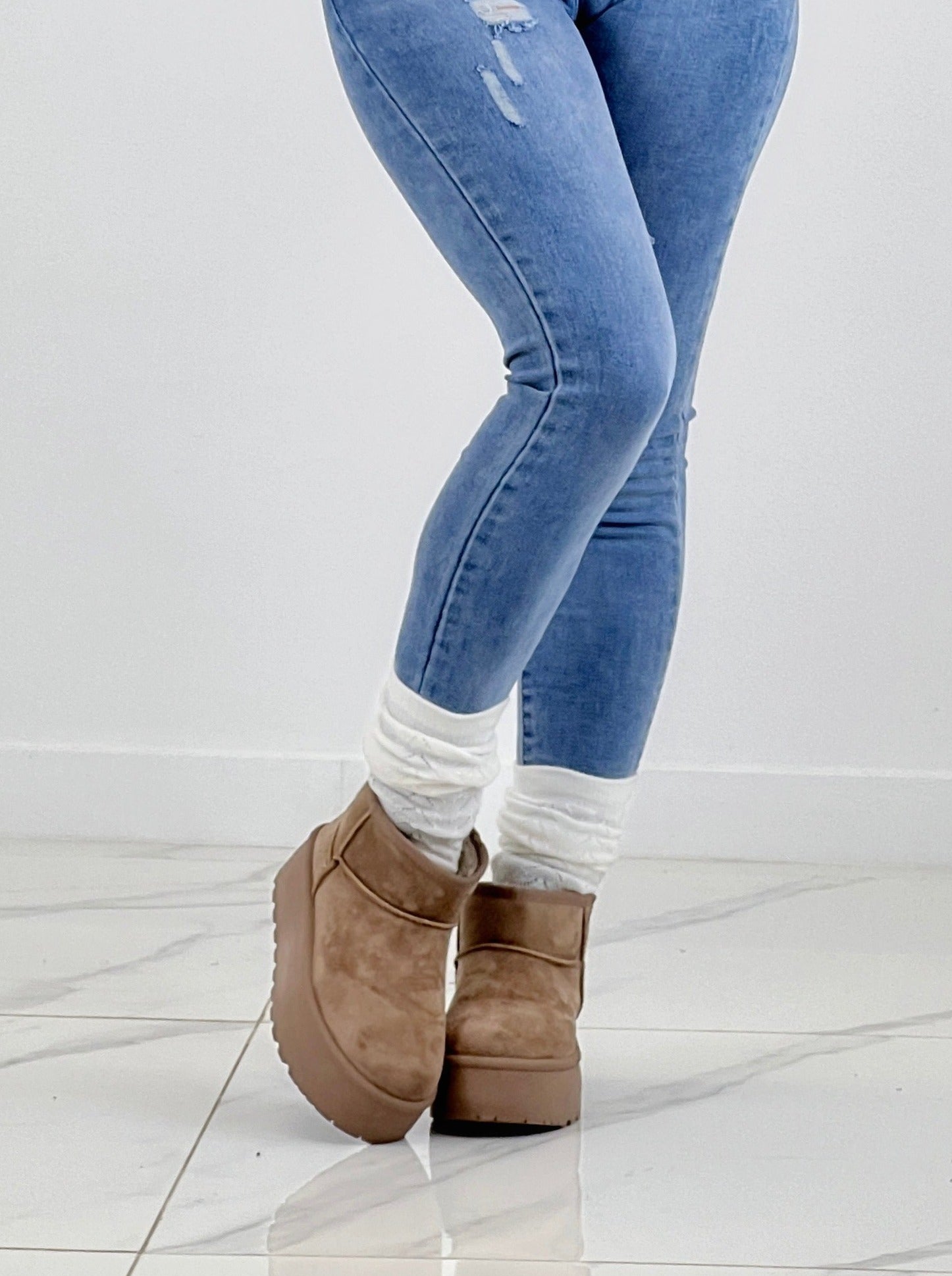 Botines plataforma forro pelo