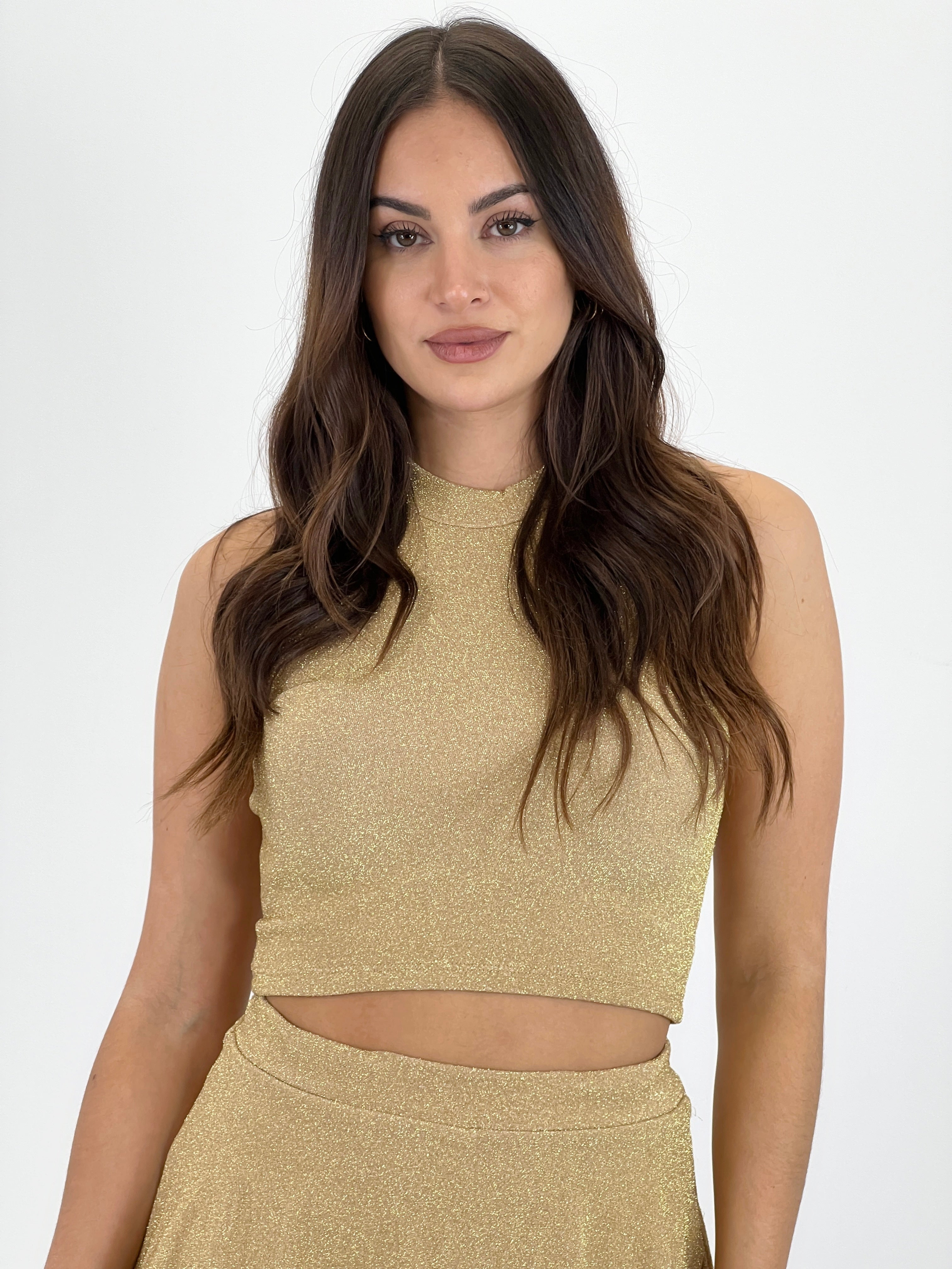 Top sin mangas lurex