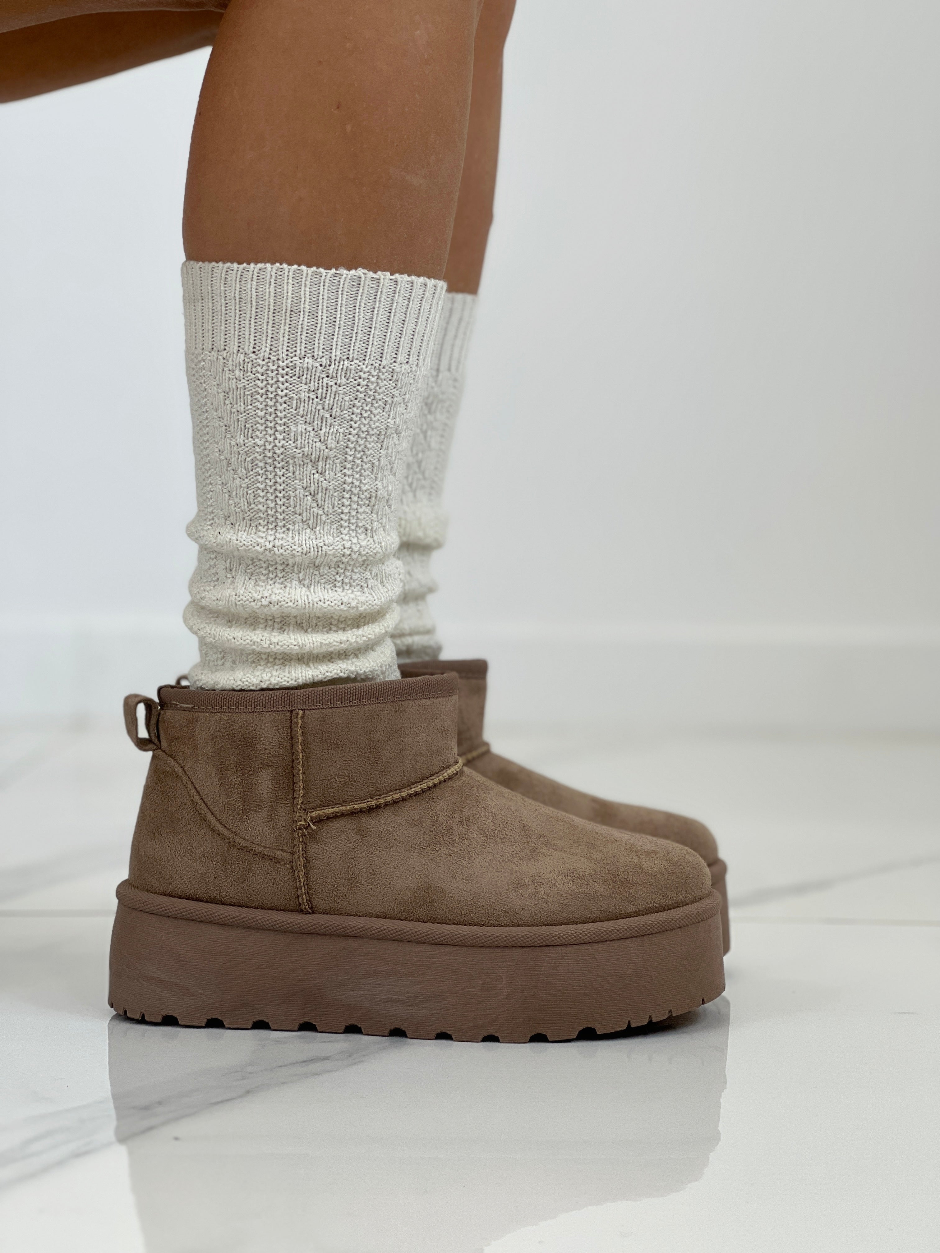 Botines plataforma forro pelo