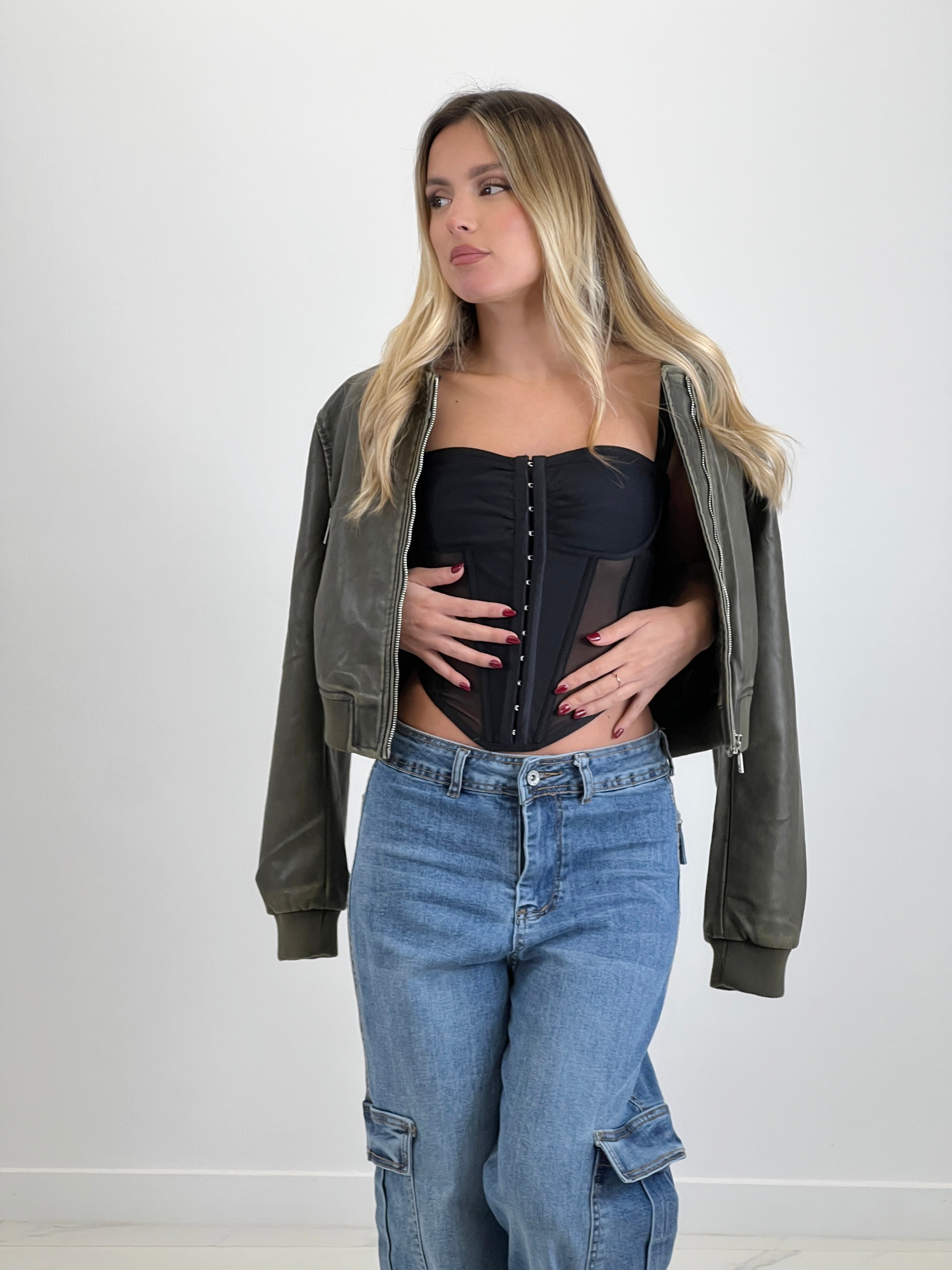 Corsé tirantes transparencia