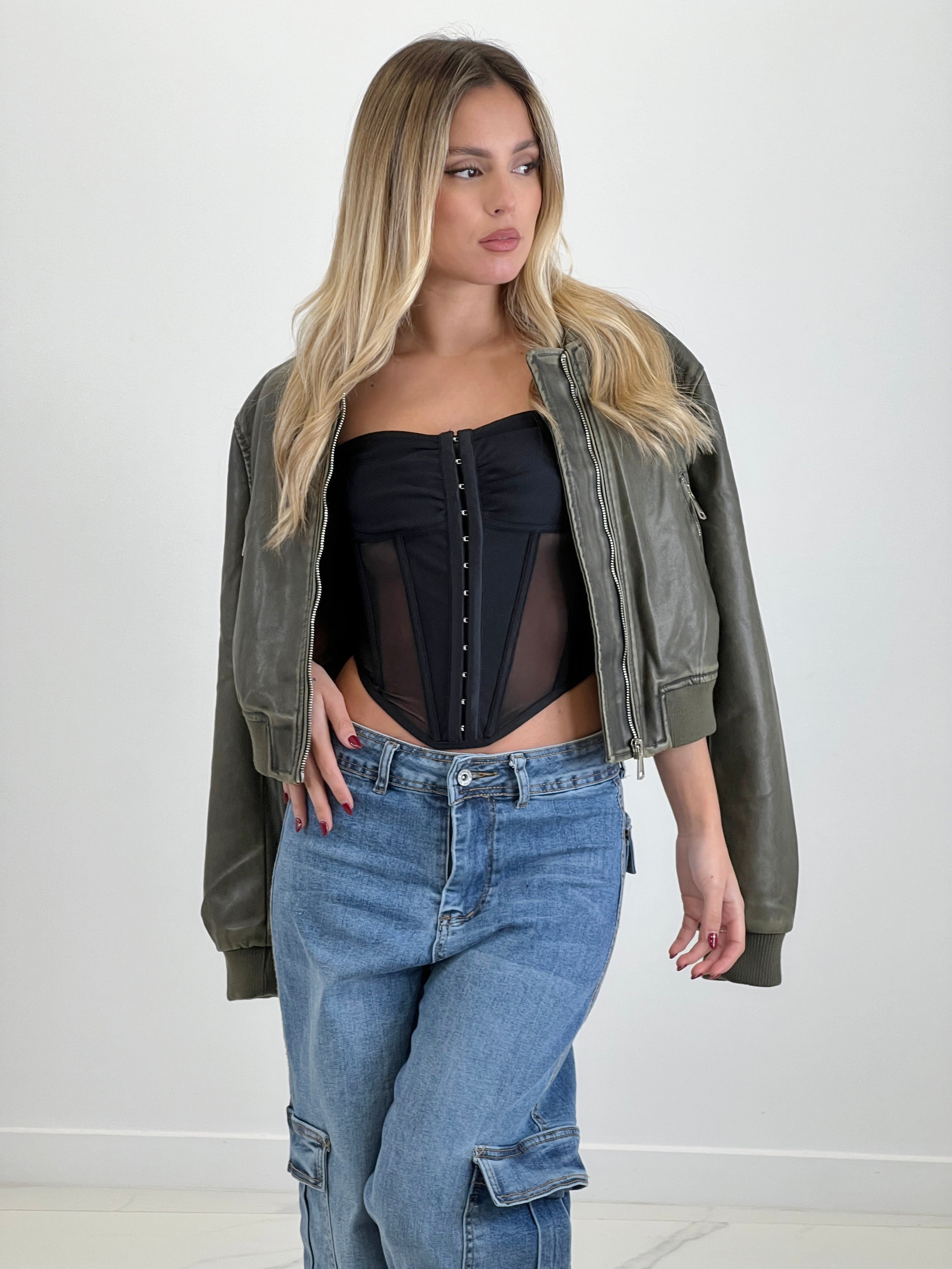 Corsé tirantes transparencia