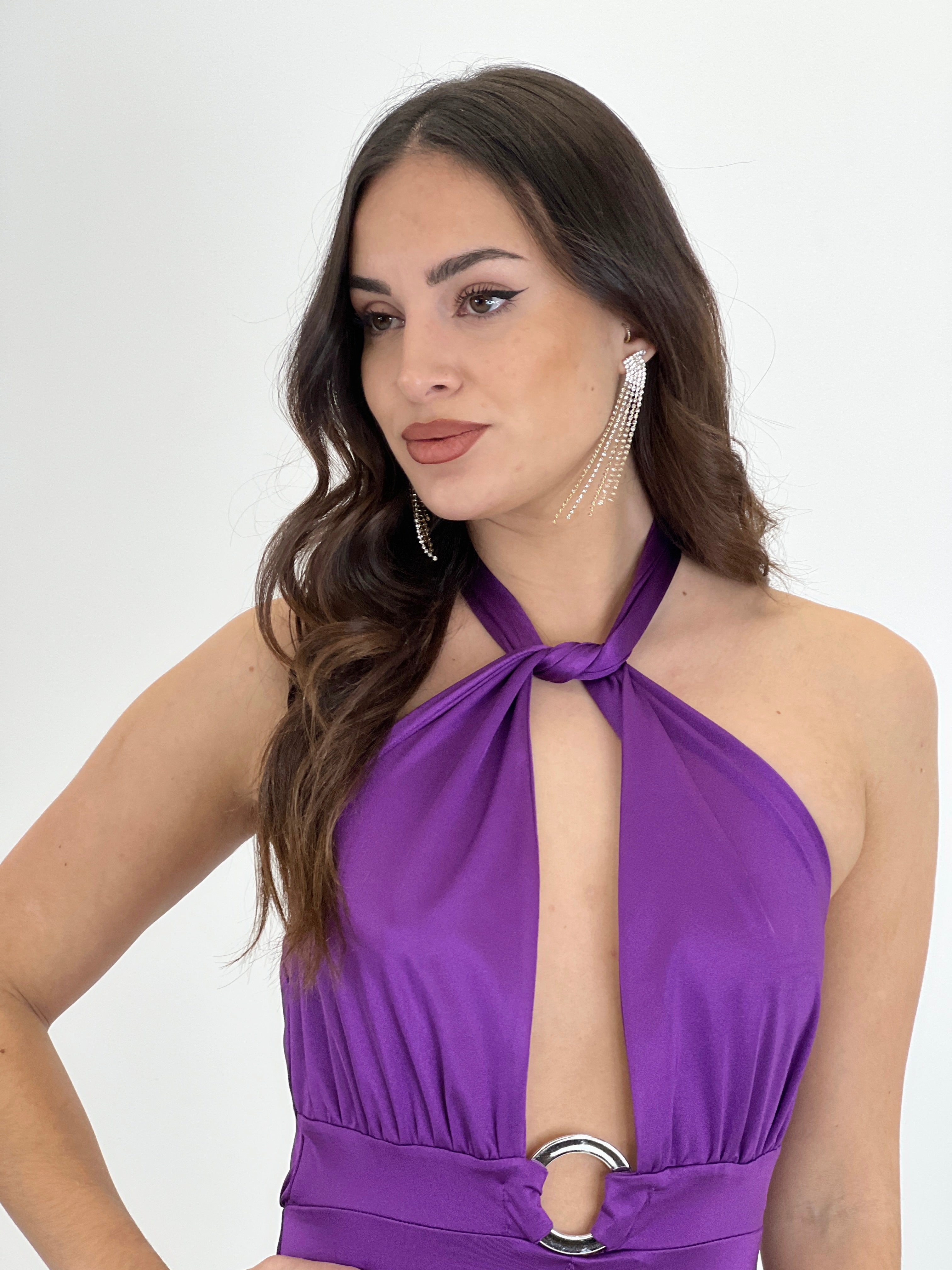 Halter mono em licra Seattle