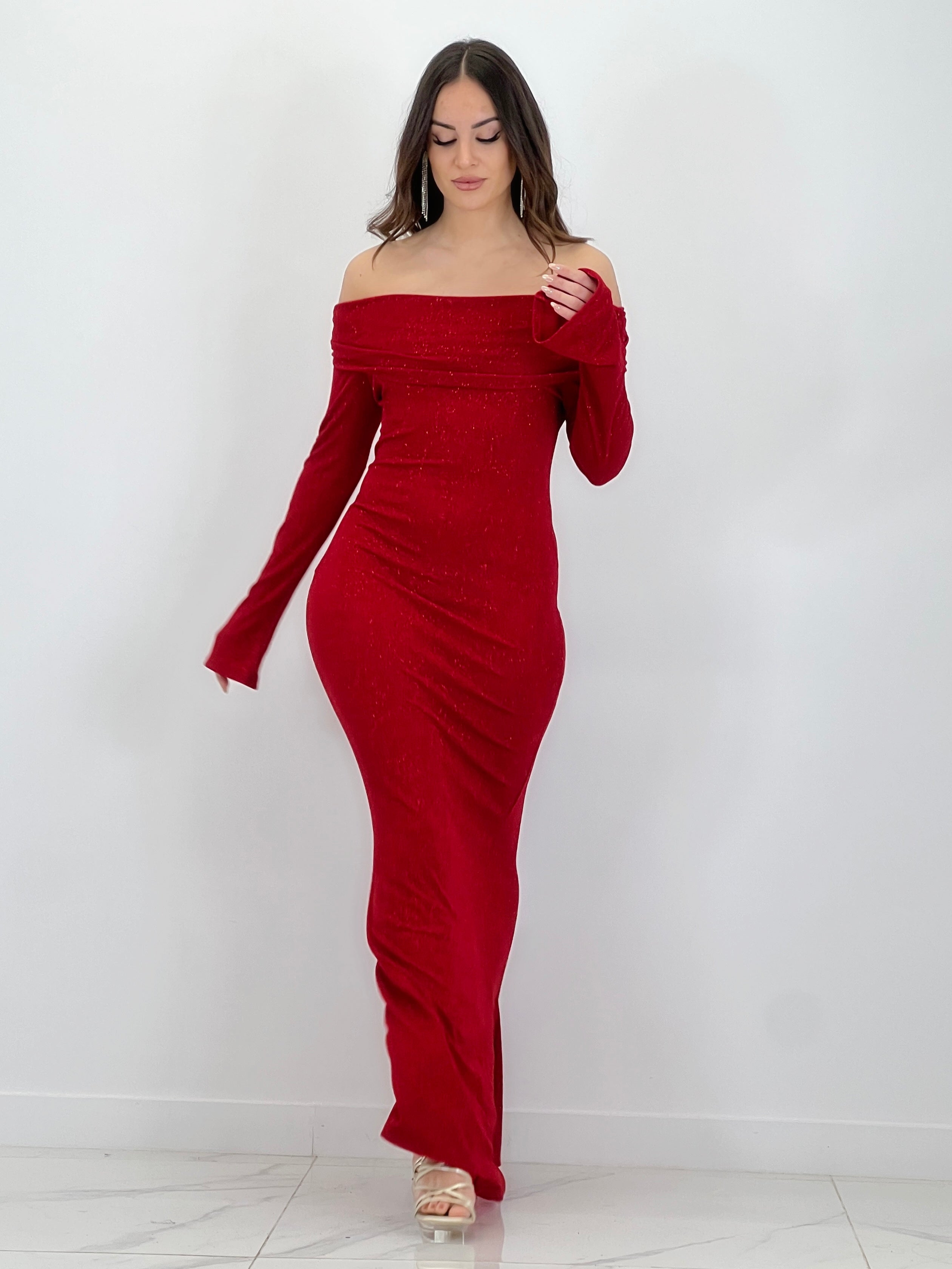 Nora boat neck dress