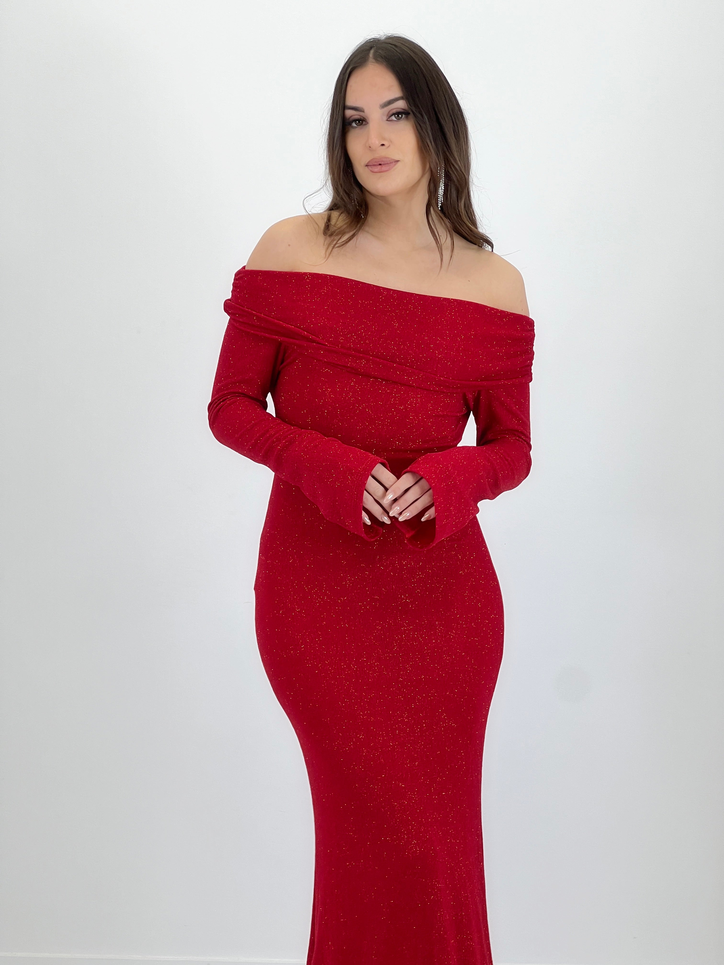 Nora boat neck dress