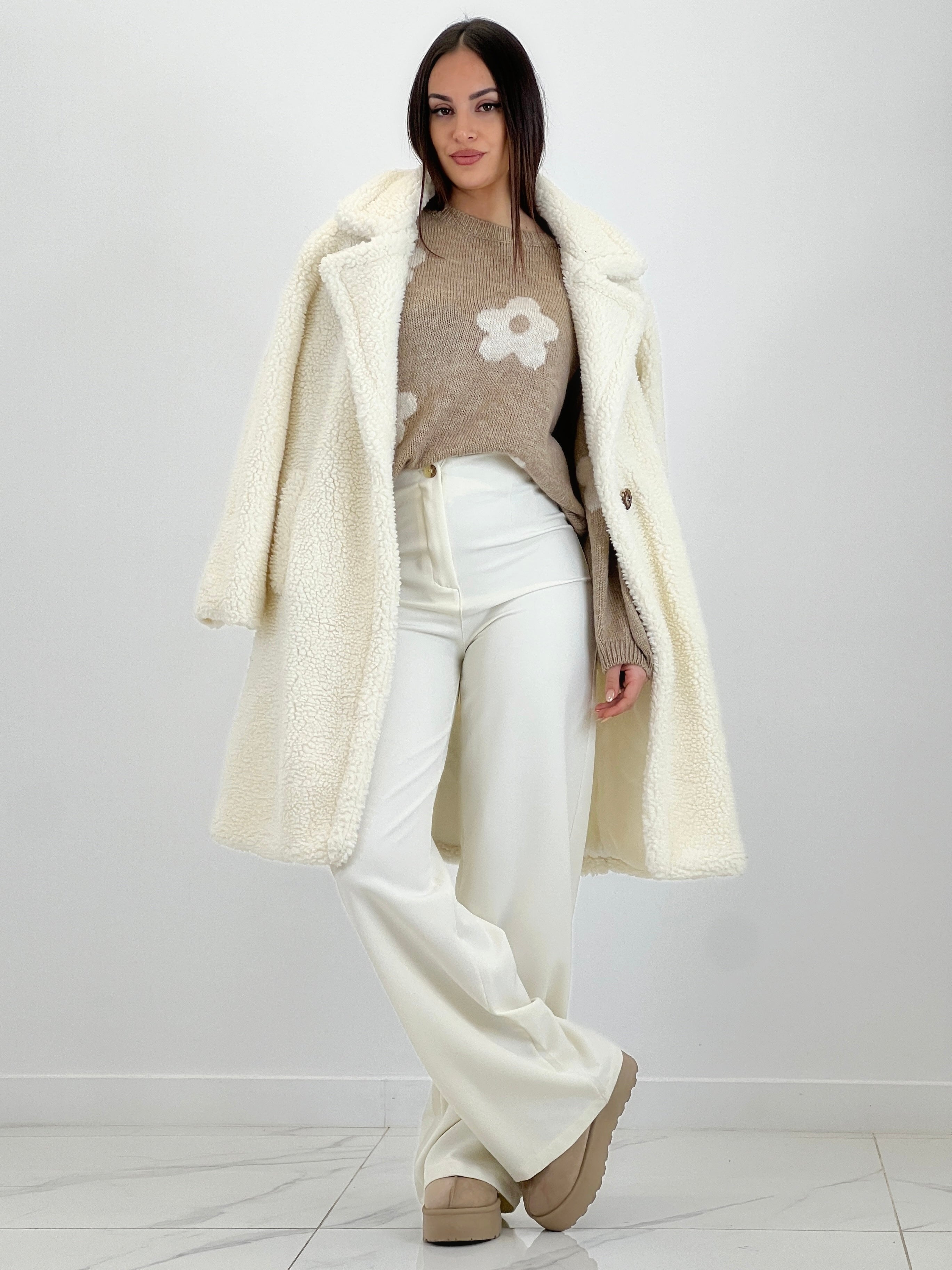 Jersey flores bordadas