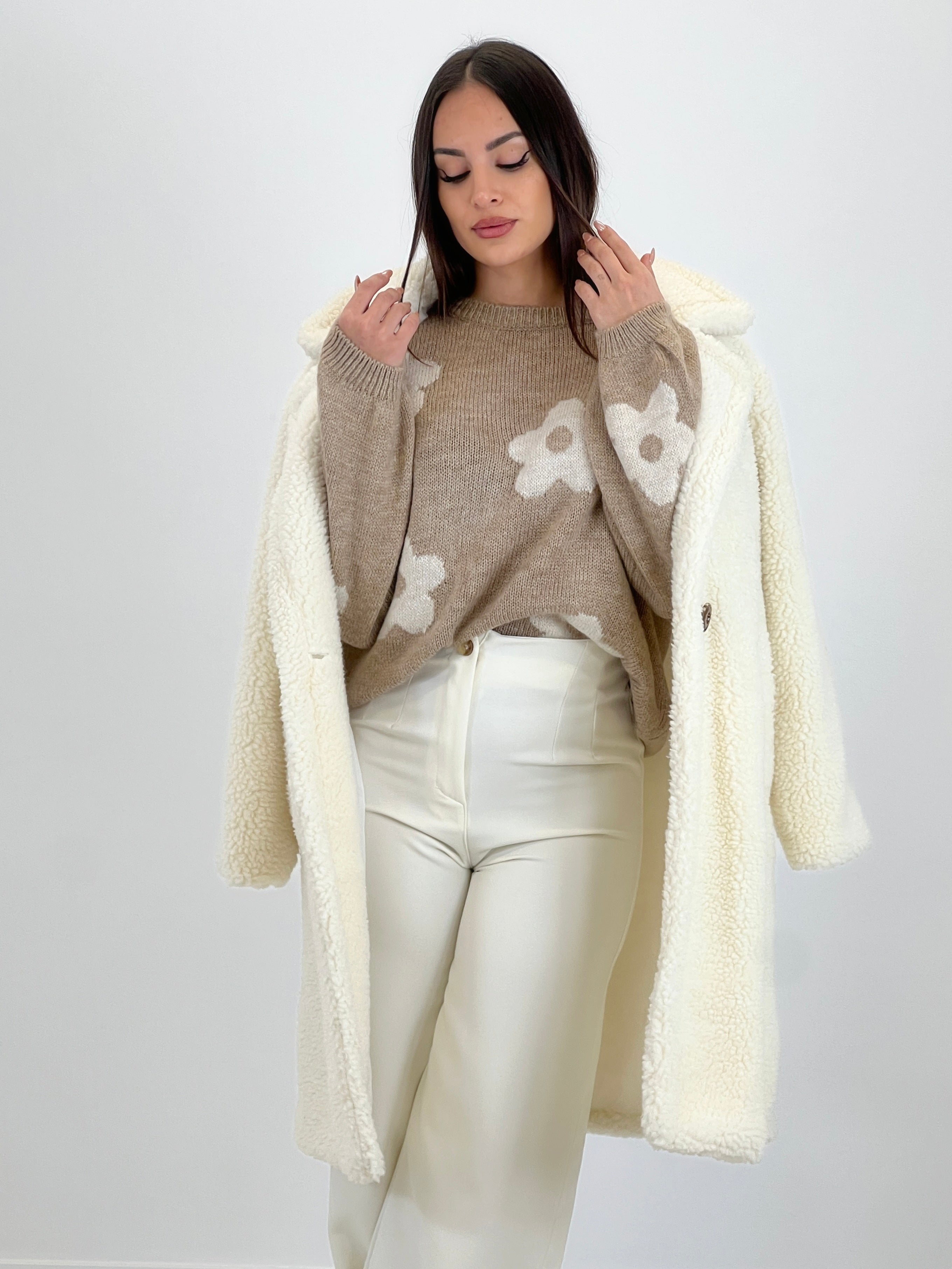 Jersey flores bordadas