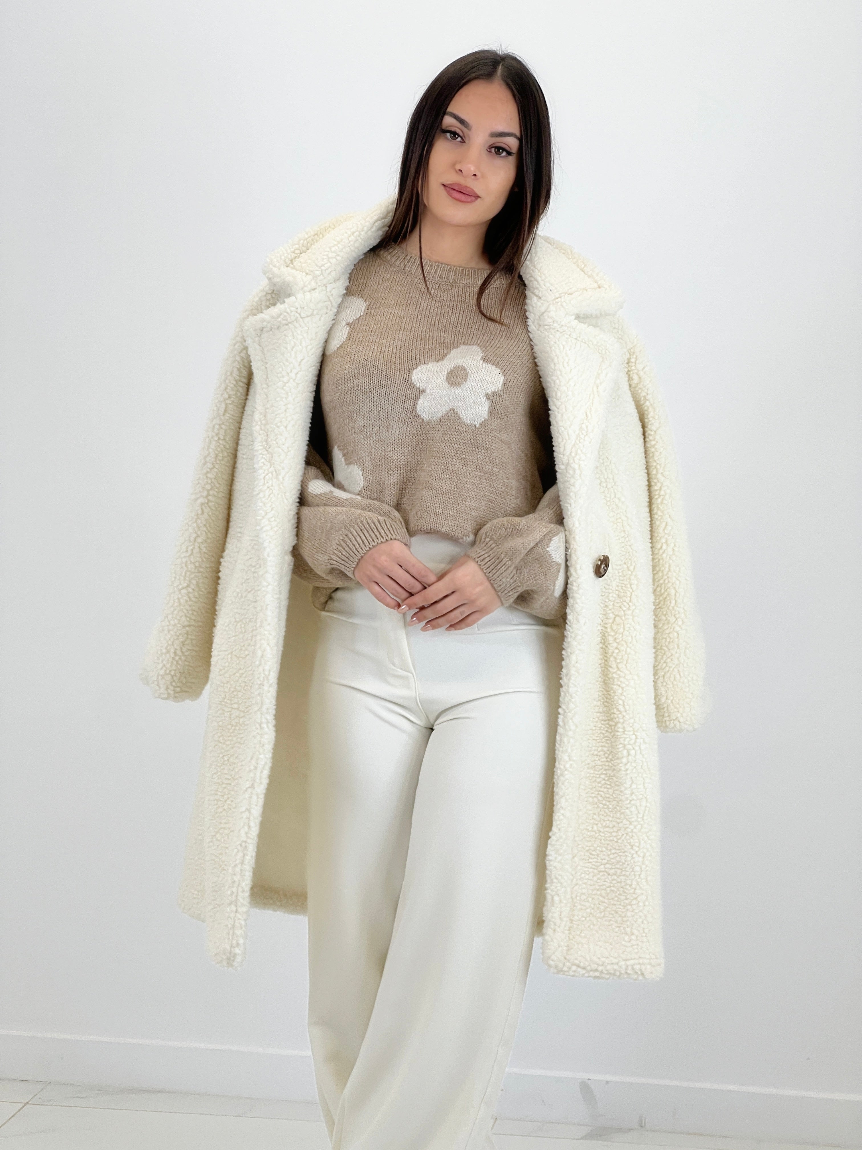 Jersey flores bordadas