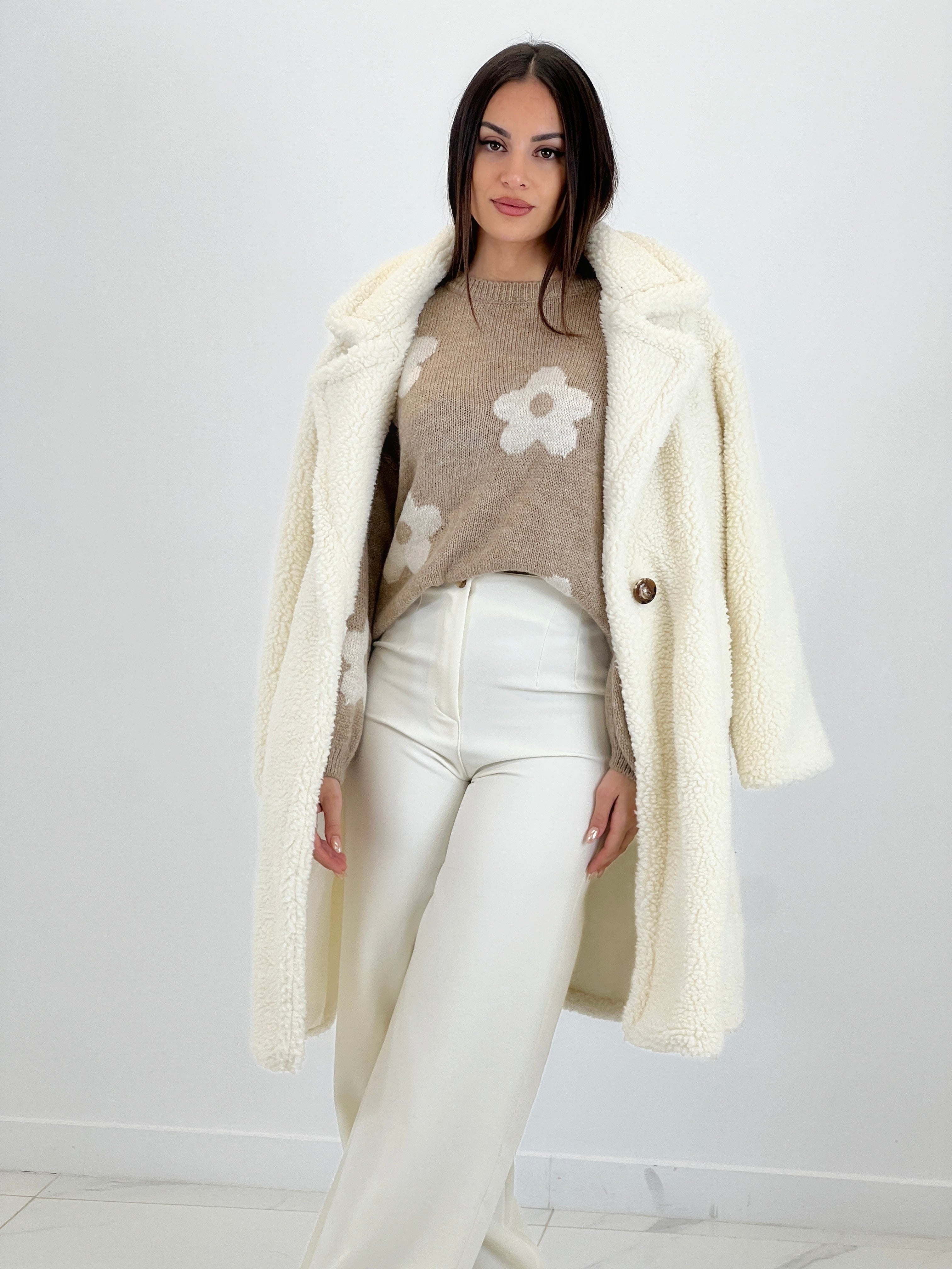 Jersey flores bordadas