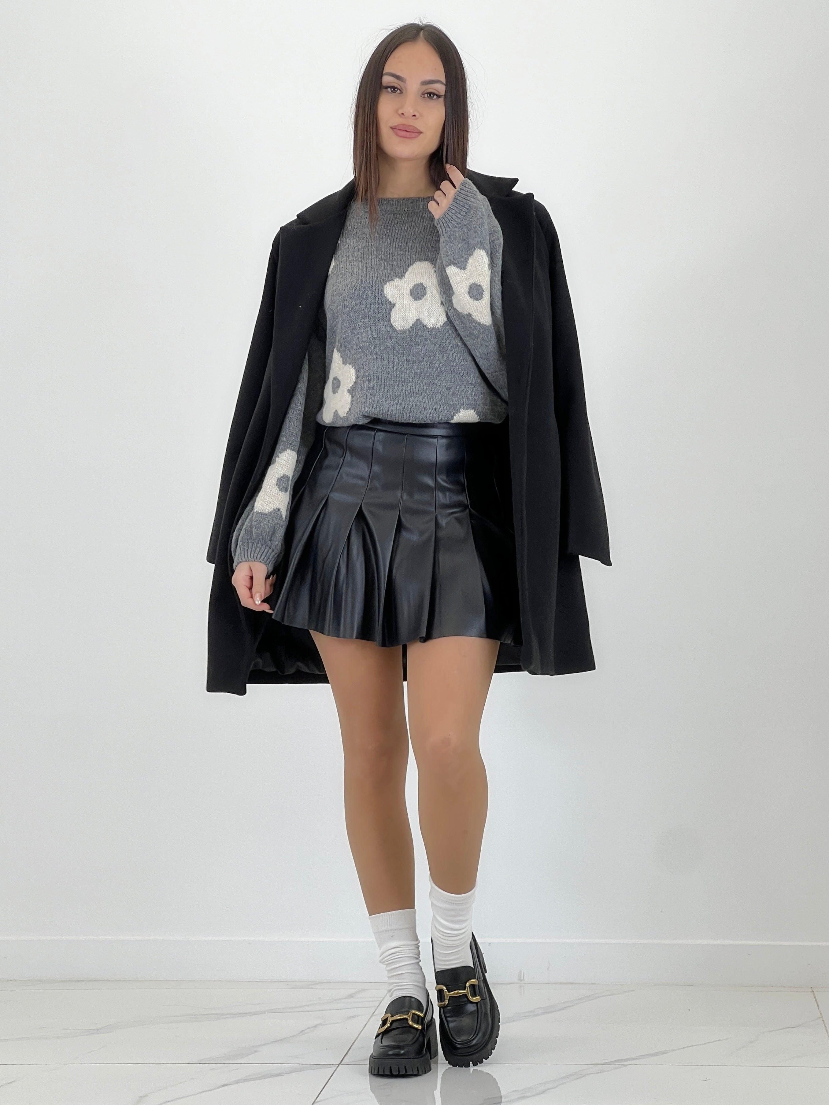 Jersey flores bordadas