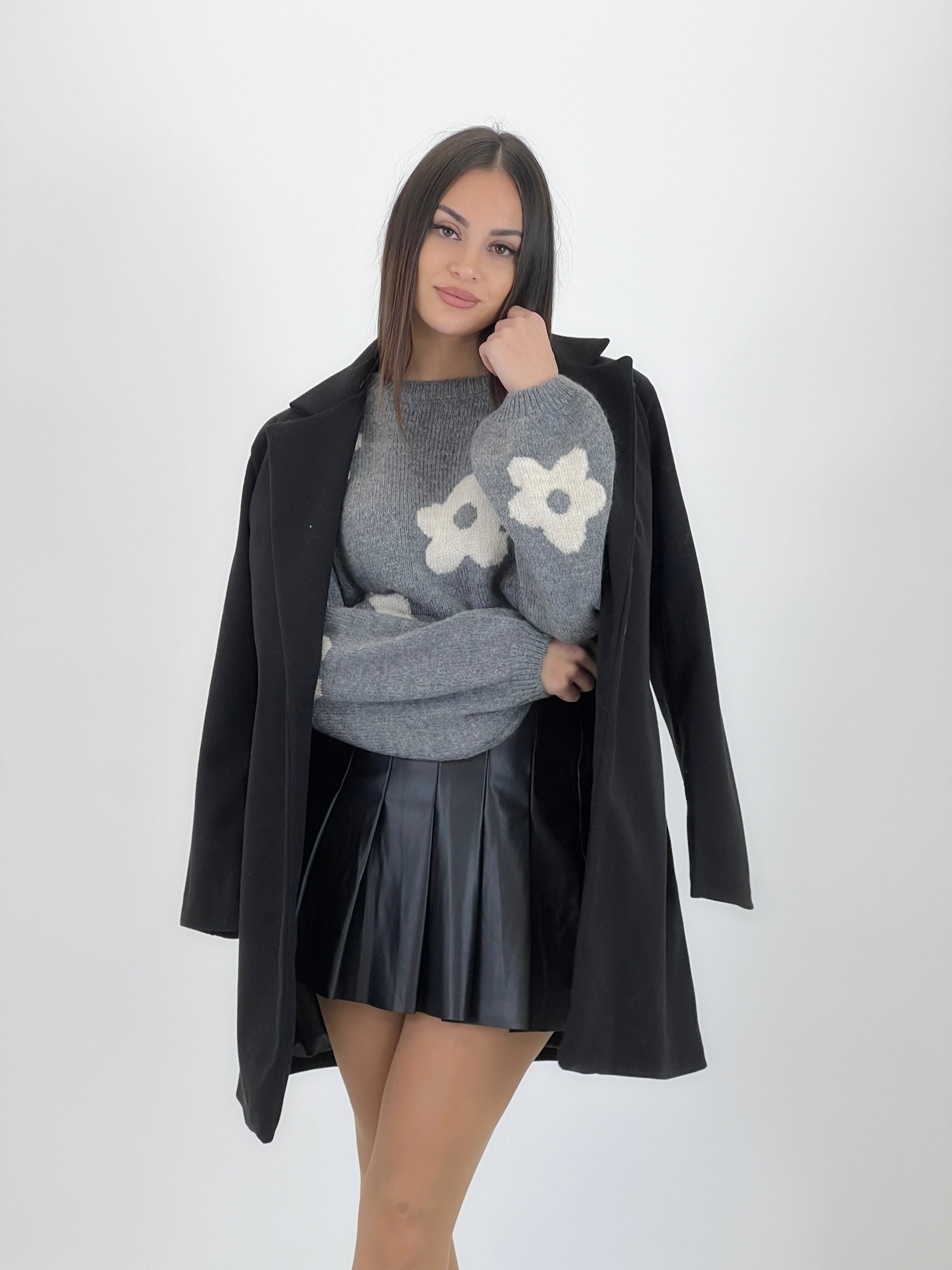 Jersey flores bordadas