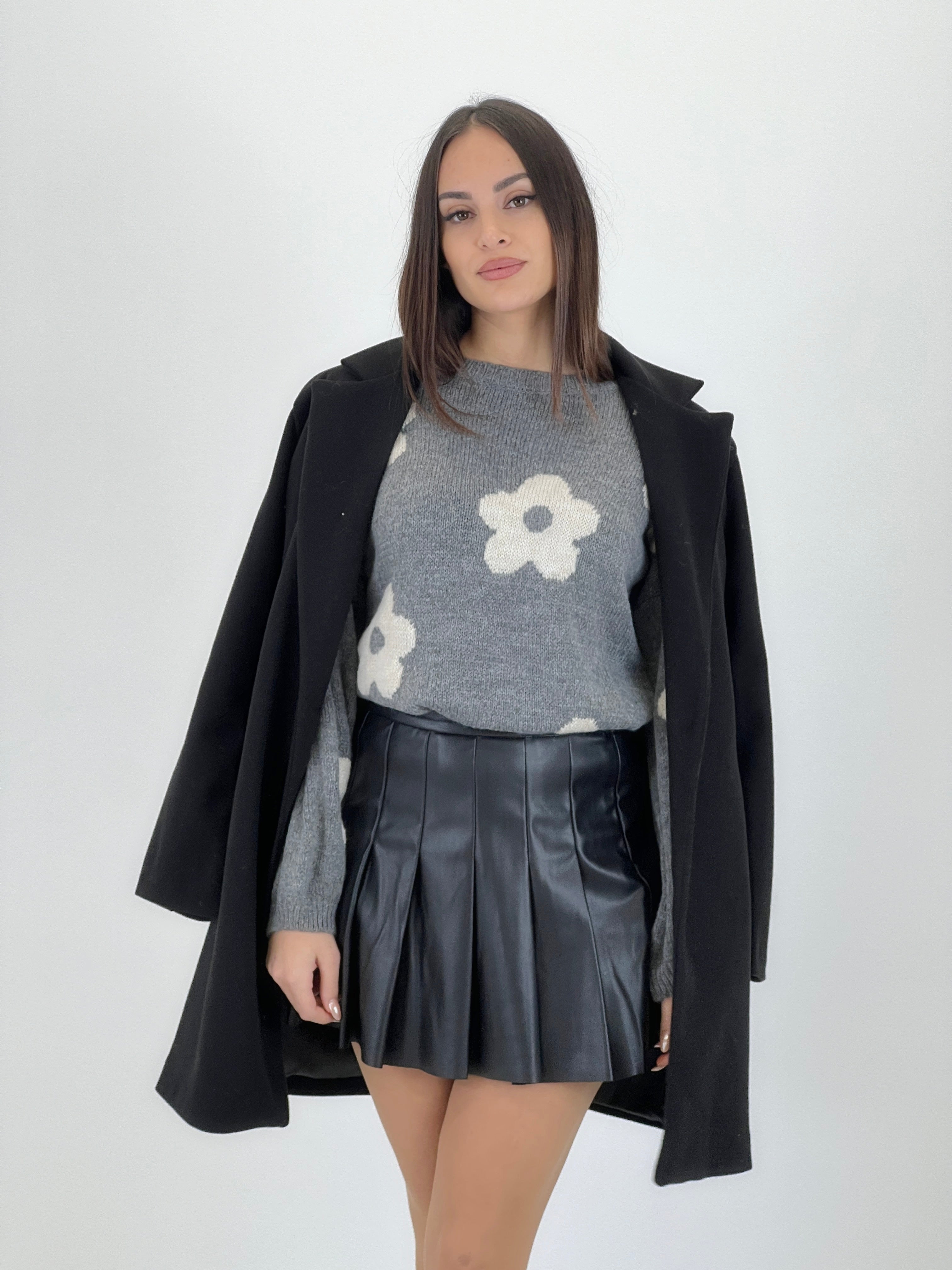 Jersey flores bordadas