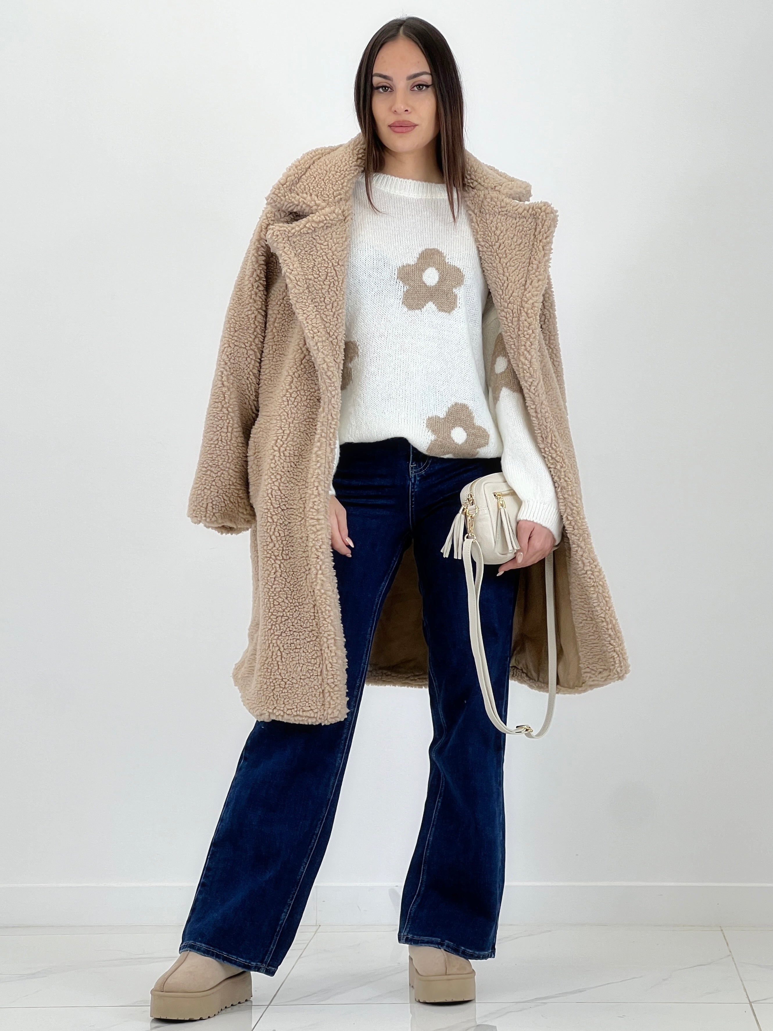 Jersey flores bordadas