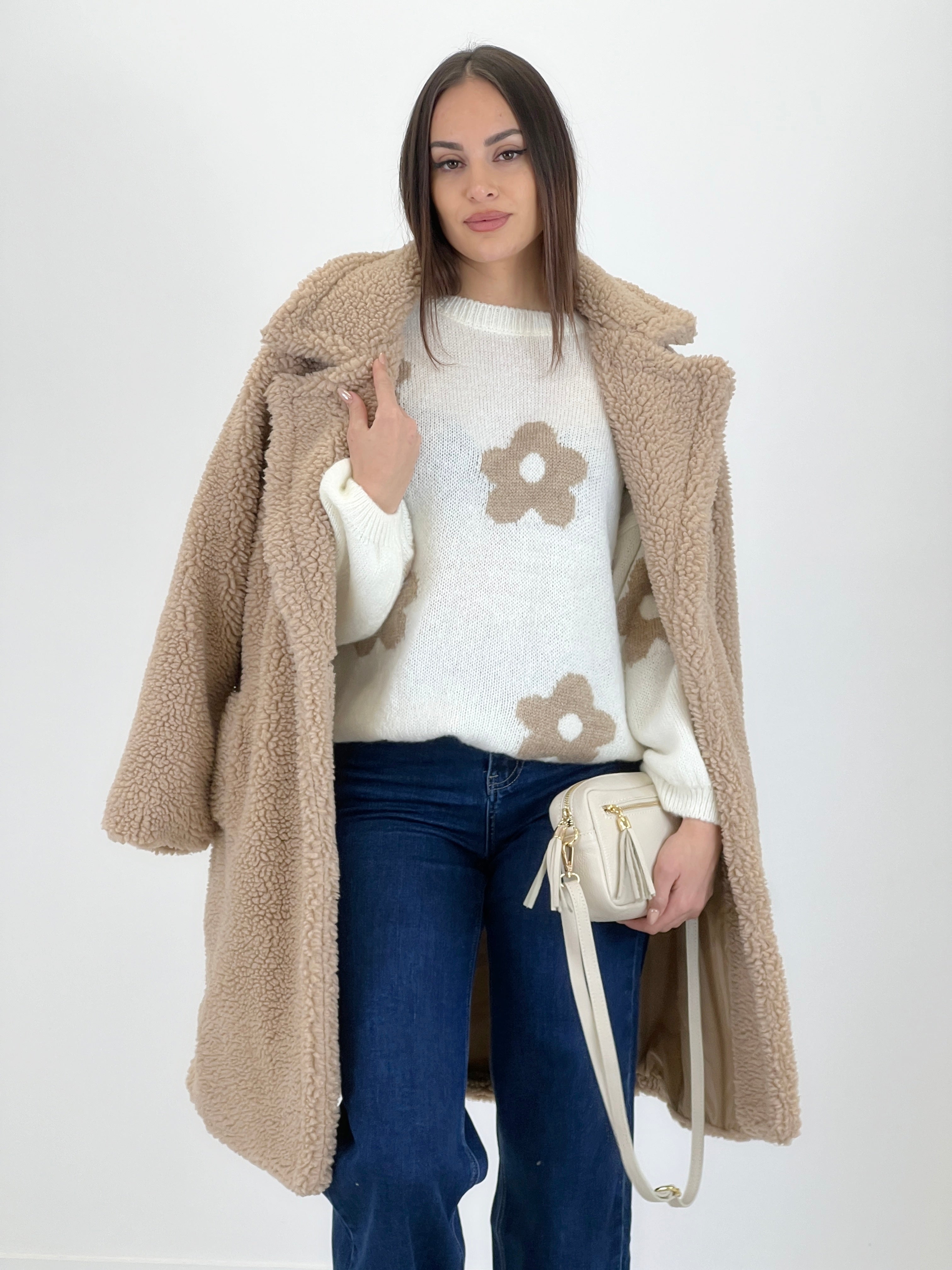 Jersey flores bordadas