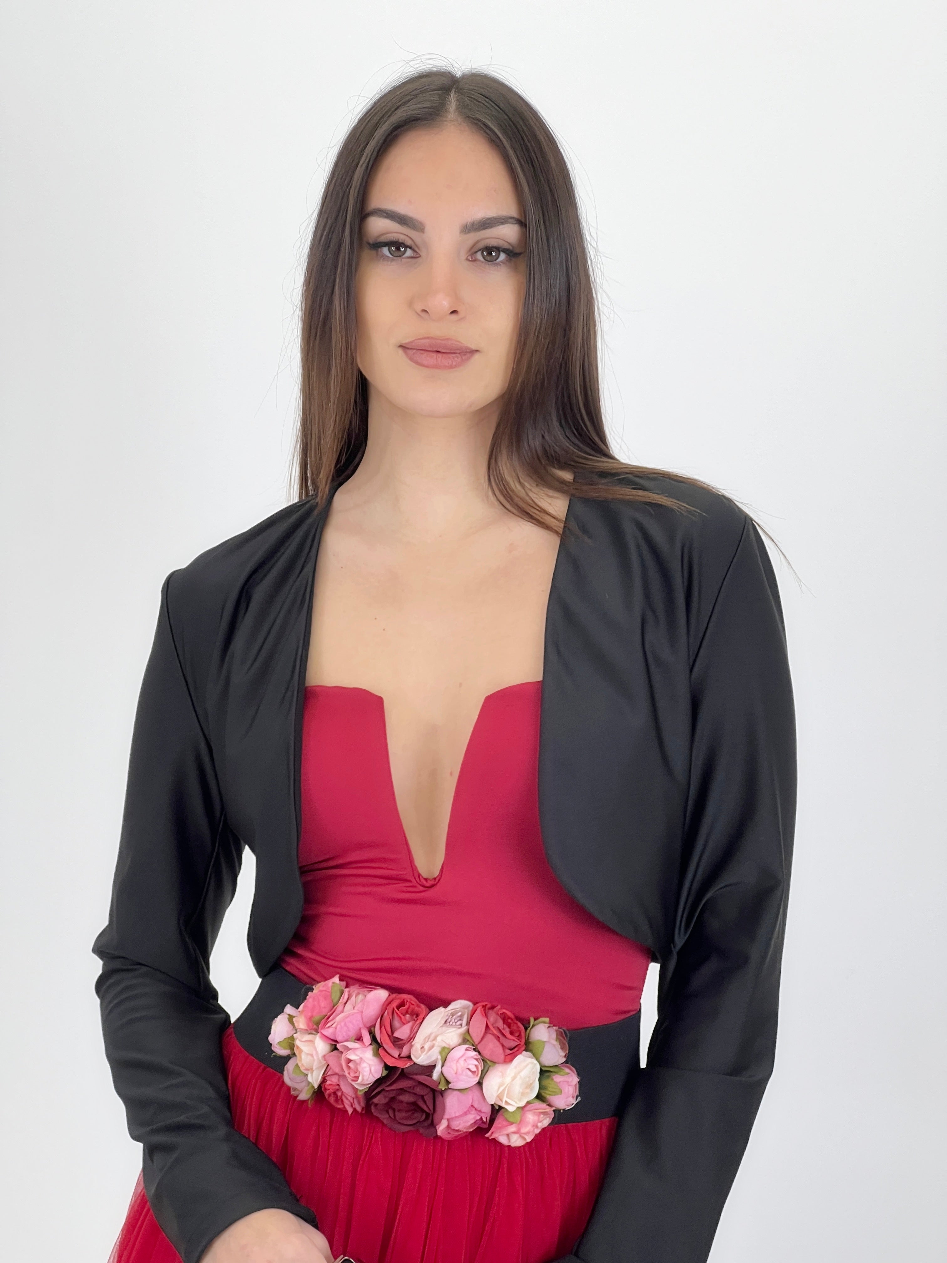 Chaqueta cropped licra