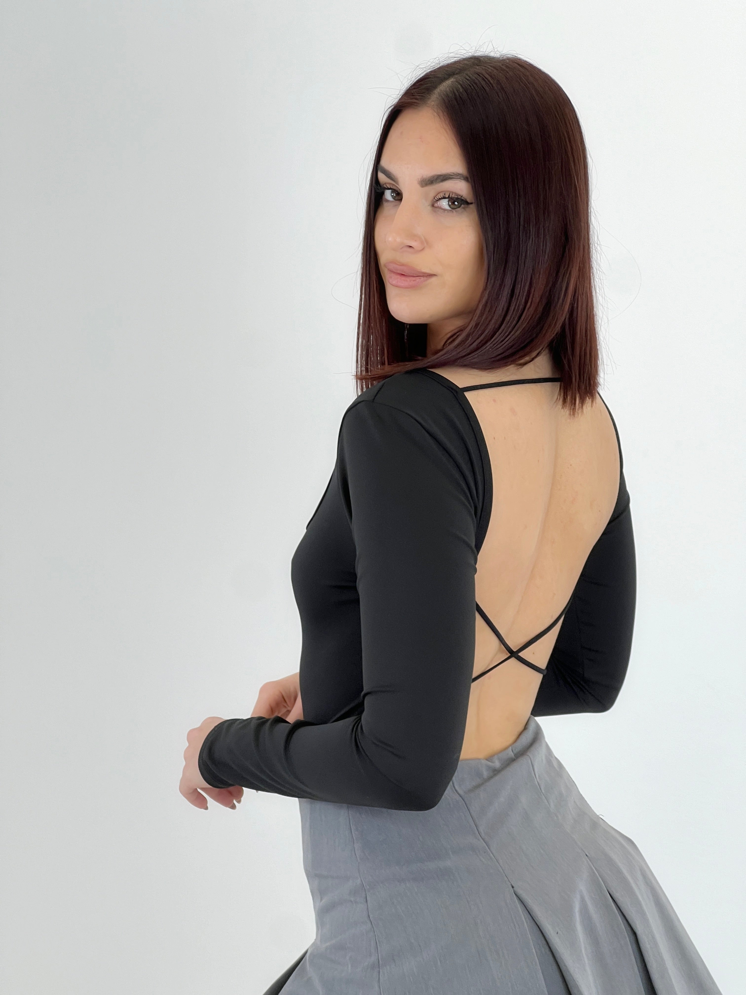 Body manga larga espalda descubierta