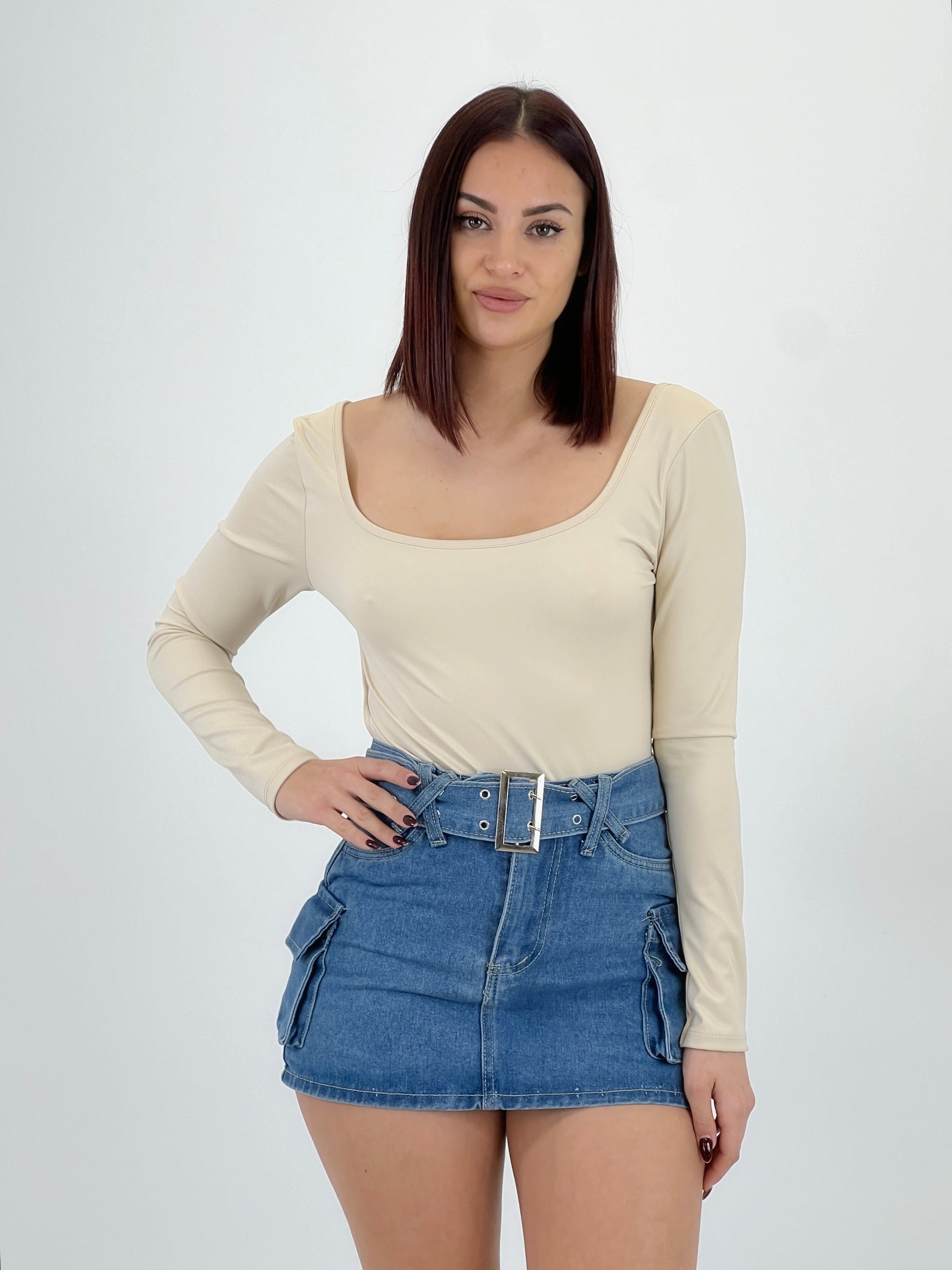 Body manga larga espalda descubierta