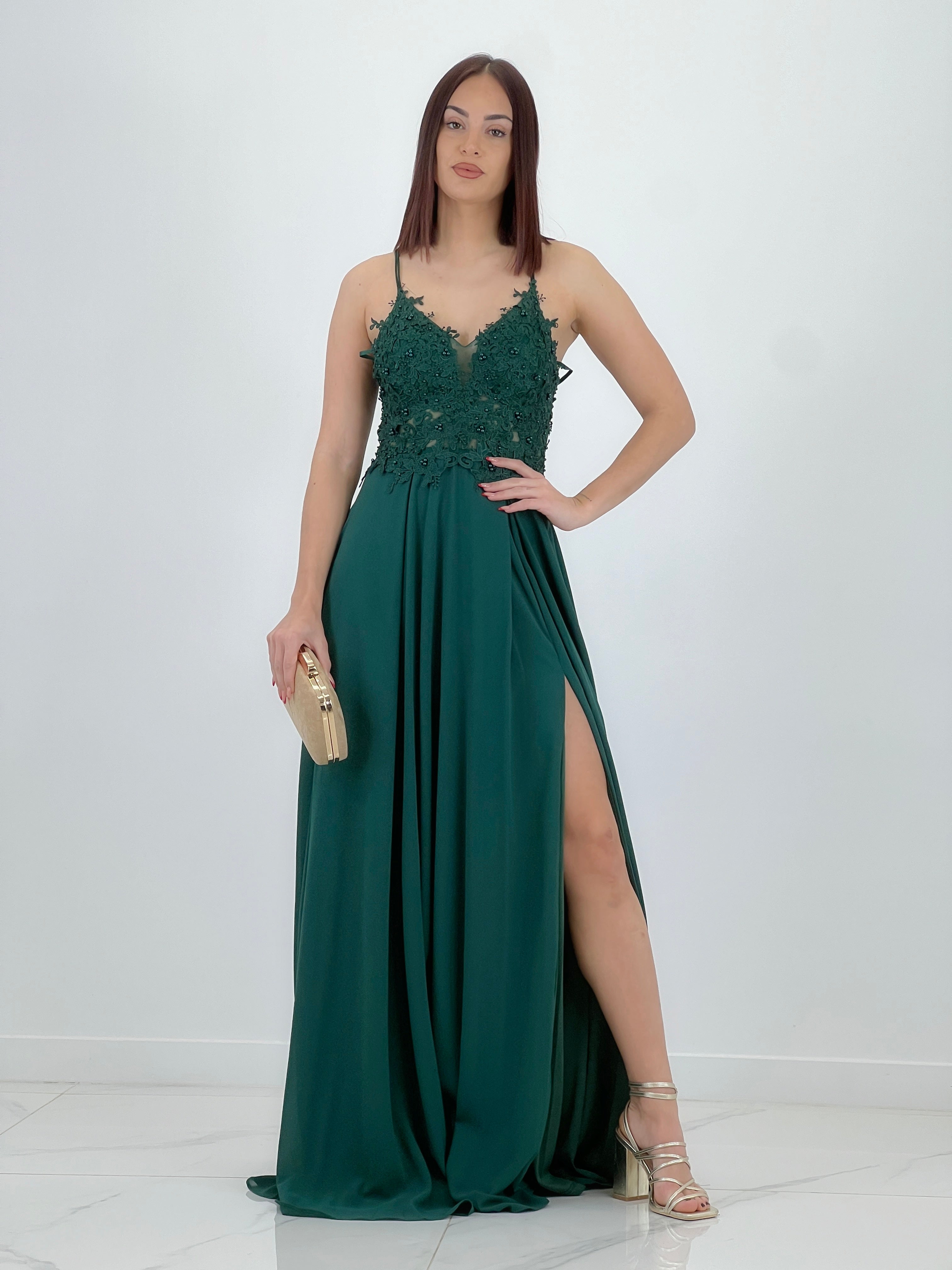Vestido bordado tirantes Celina