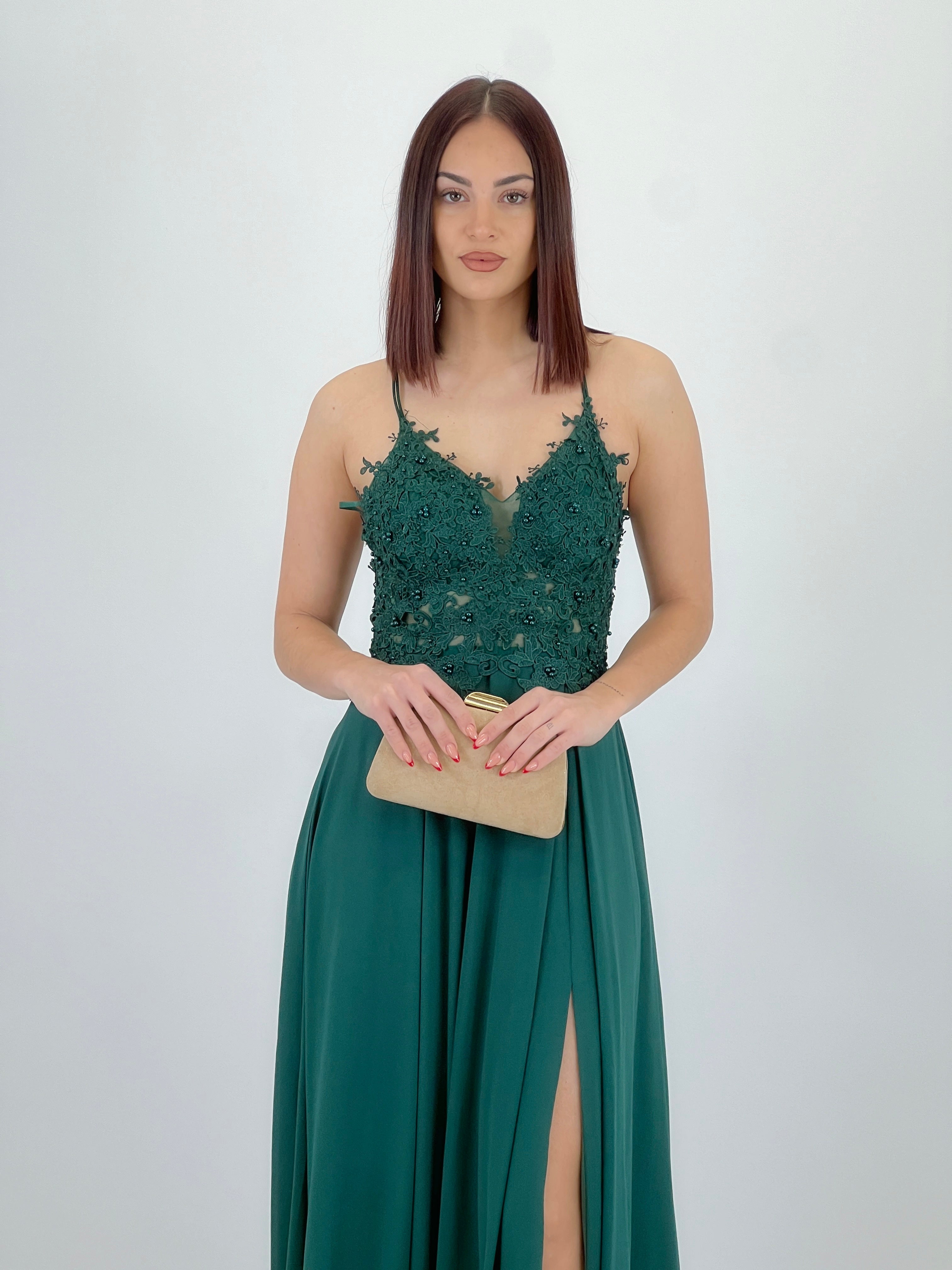 Vestido bordado tirantes Celina