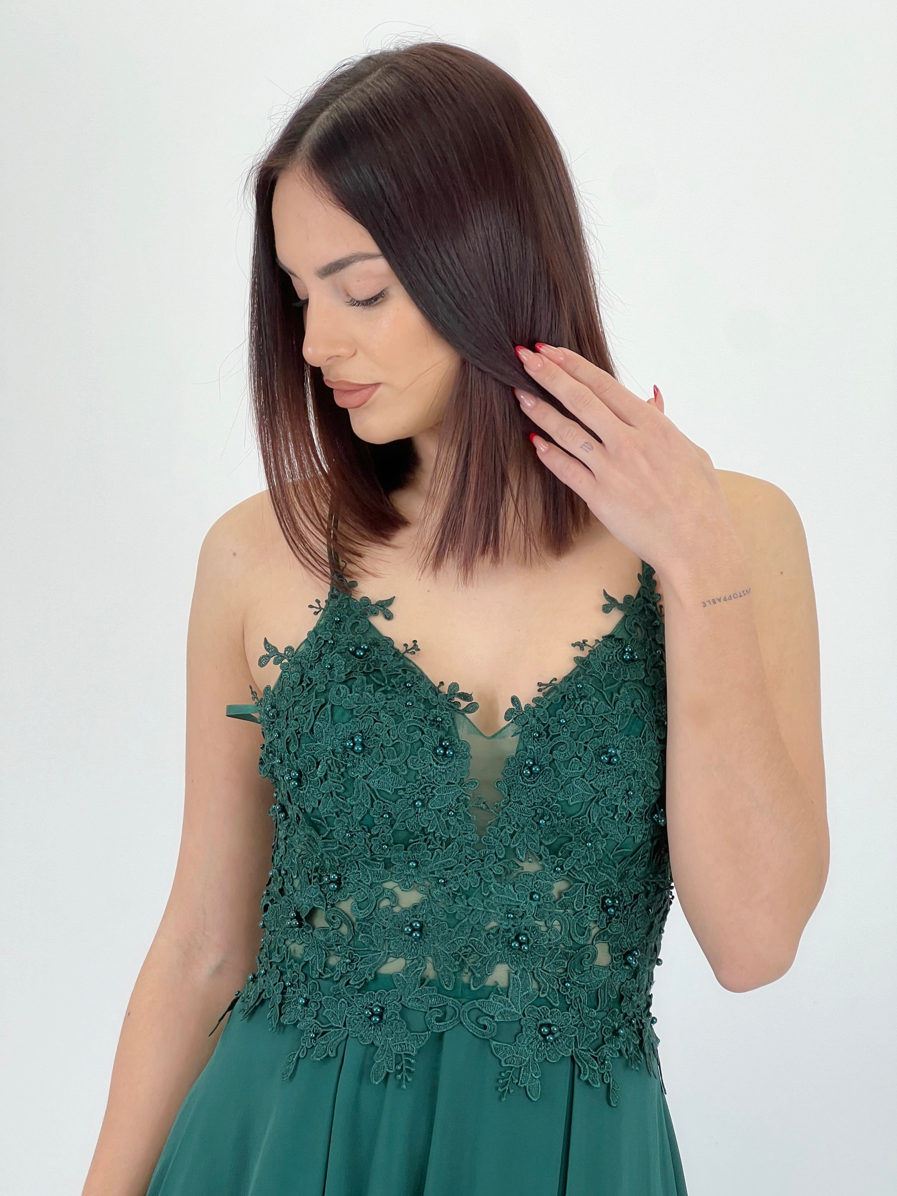 Vestido bordado tirantes Celina