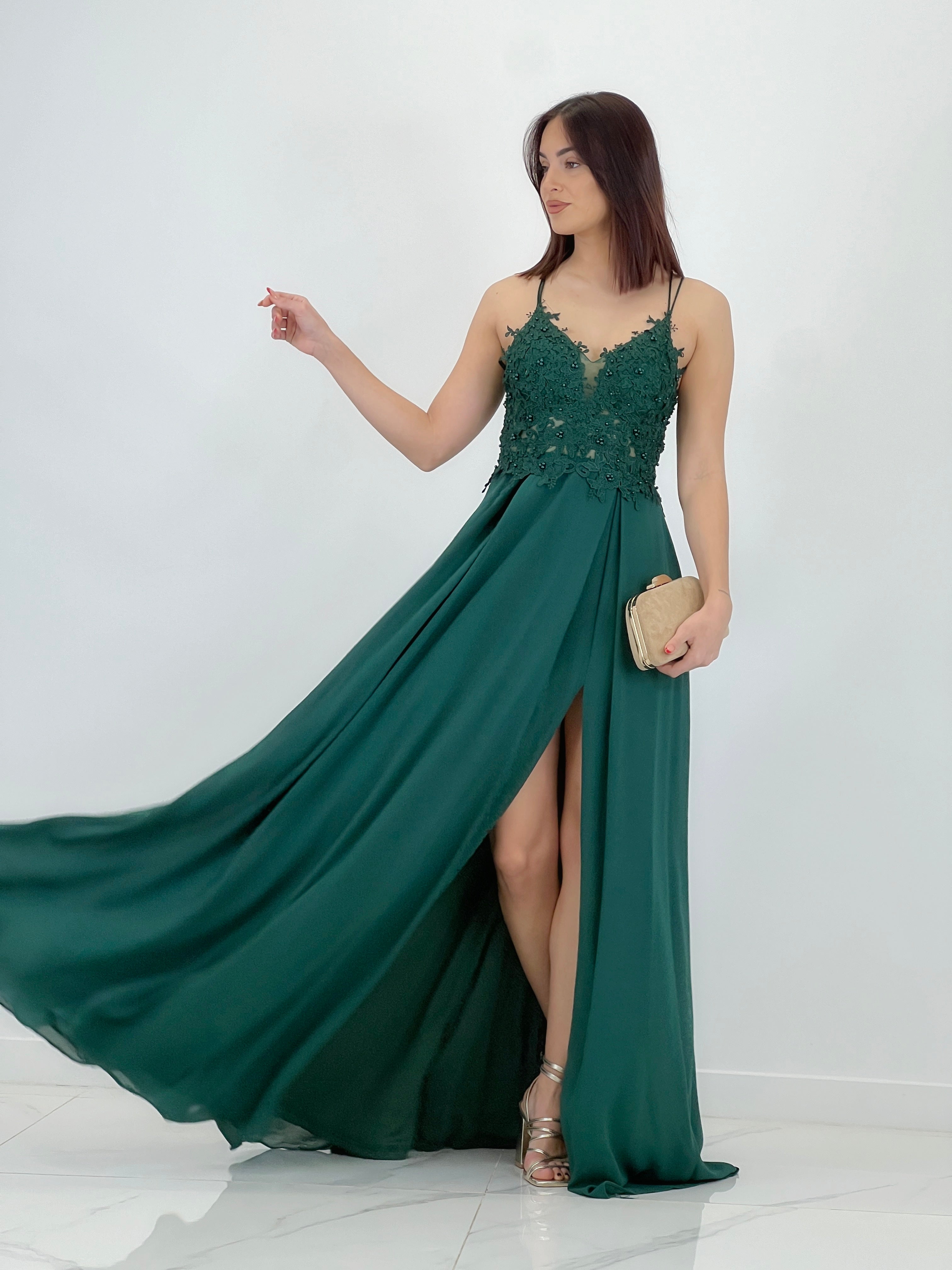 Vestido bordado tirantes Celina