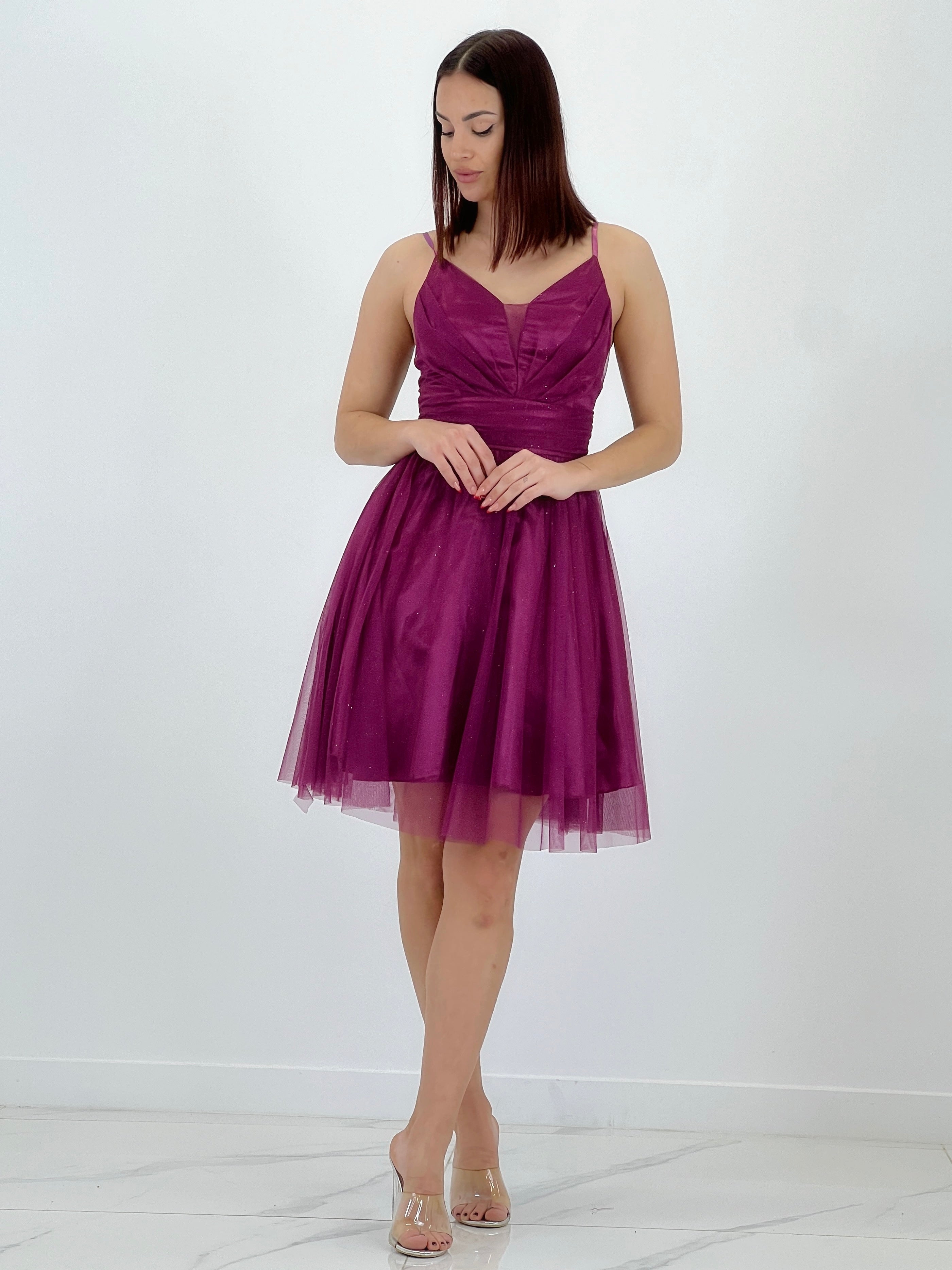 Vestido de tul midi Bianca