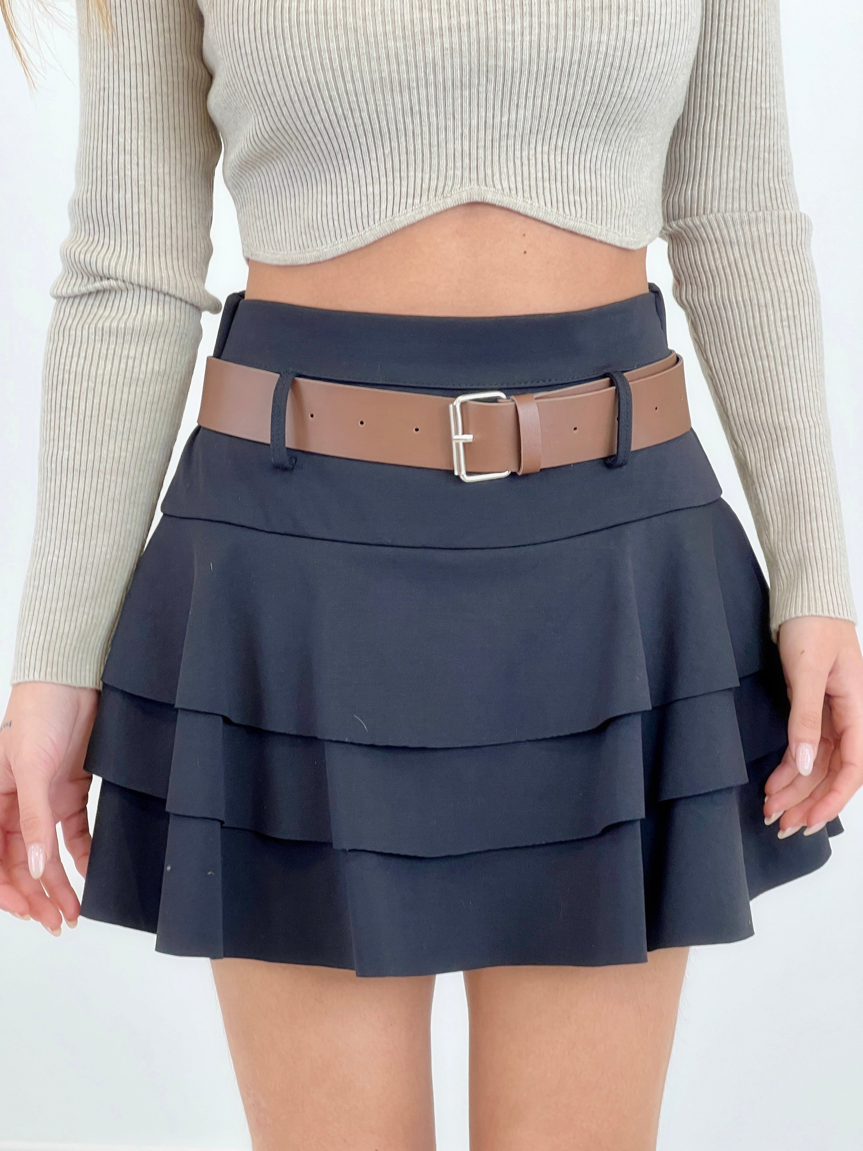 Falda pantalón volantes