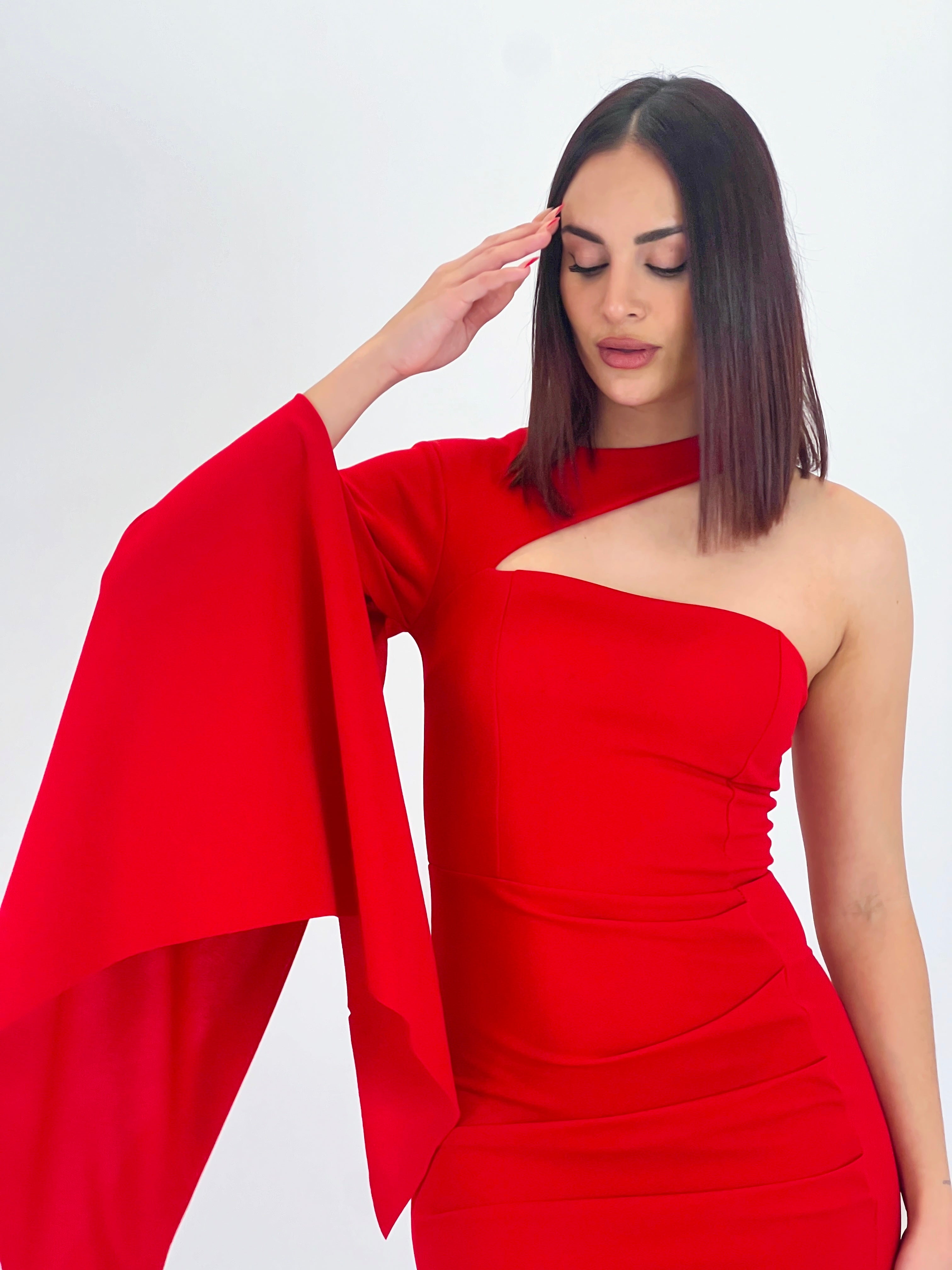 Vestit màniga capa Dunia