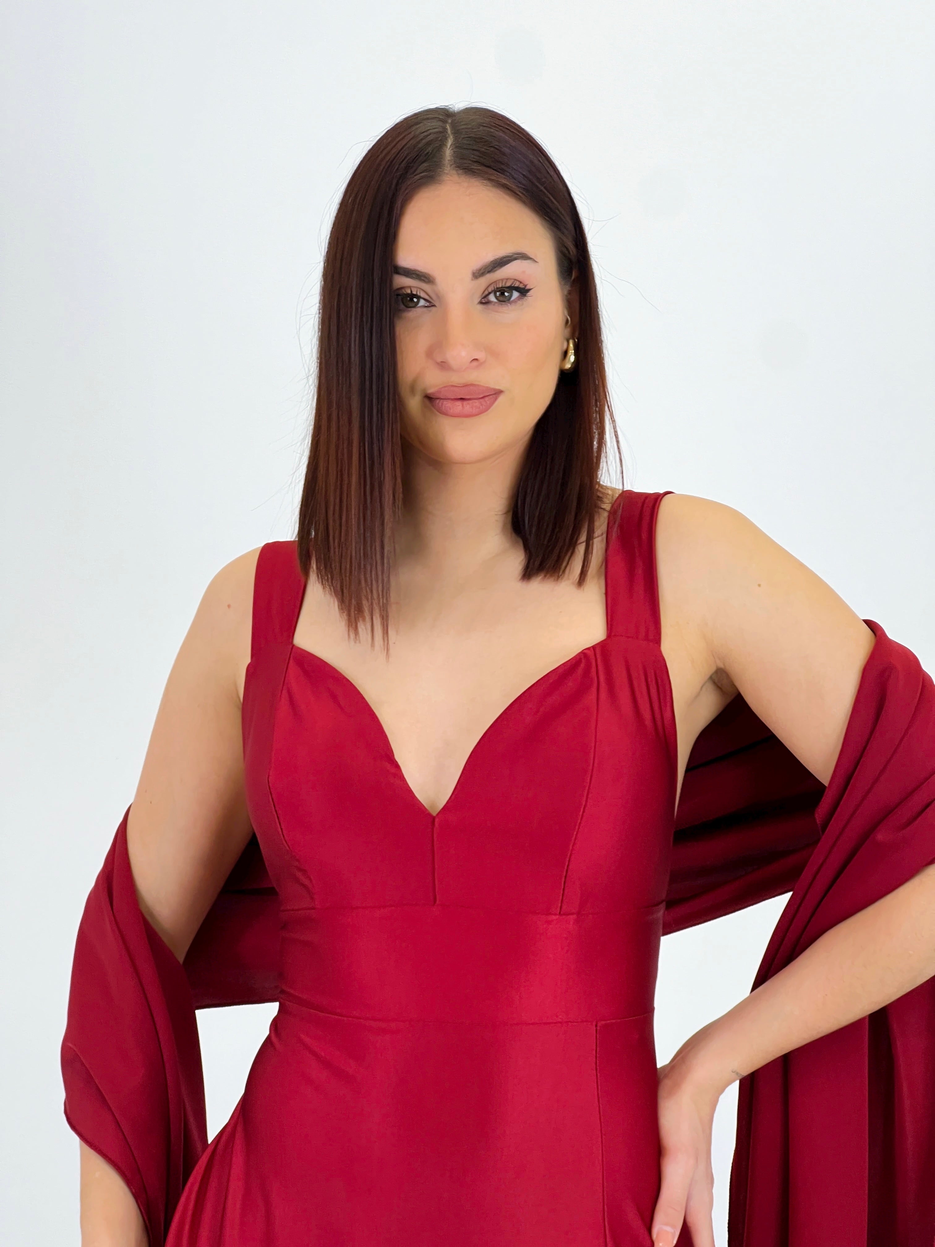 Vestido con fular Altea