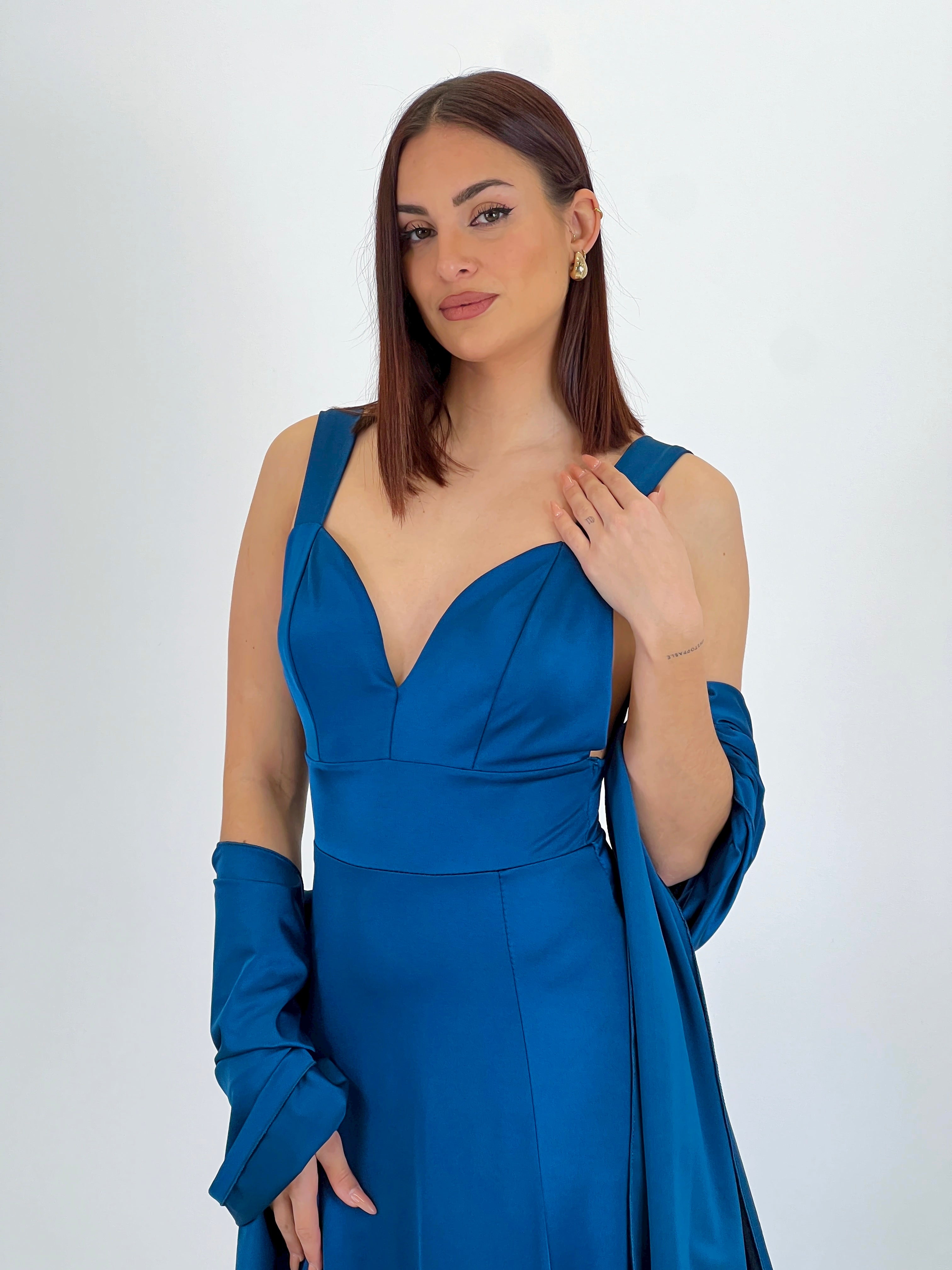 Vestido con fular Altea