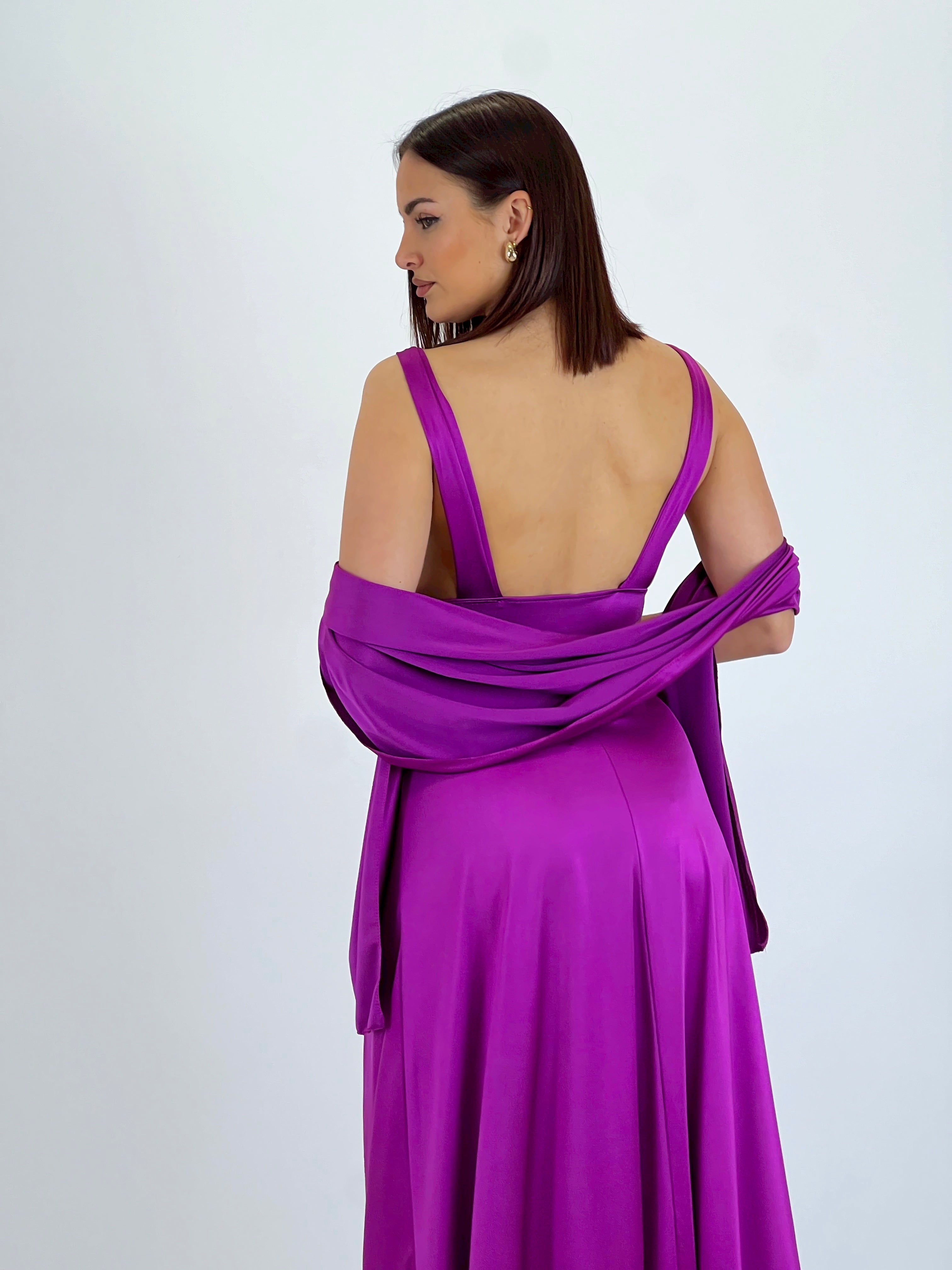 Vestido con fular Altea