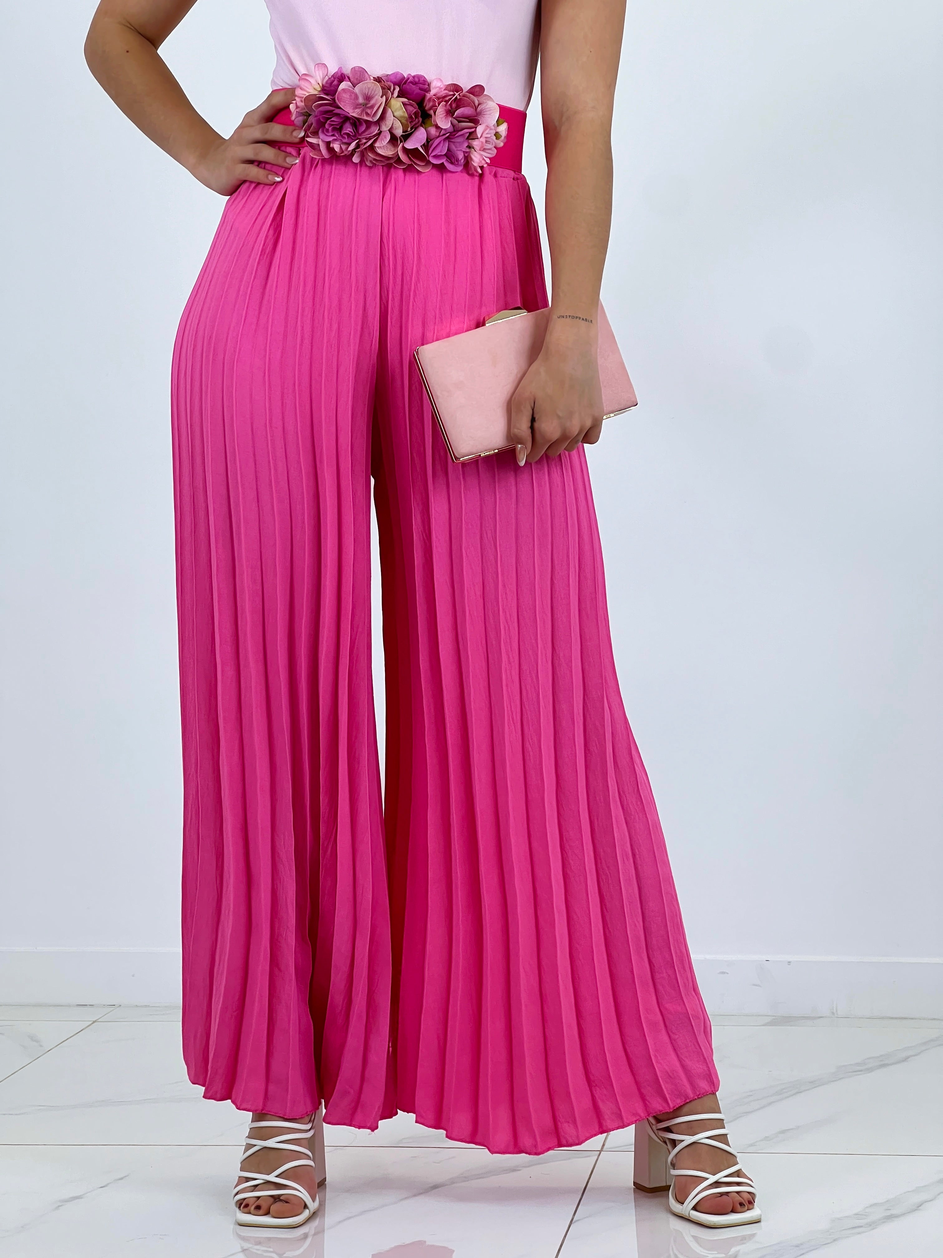 Pantalón plisado gasa Abril